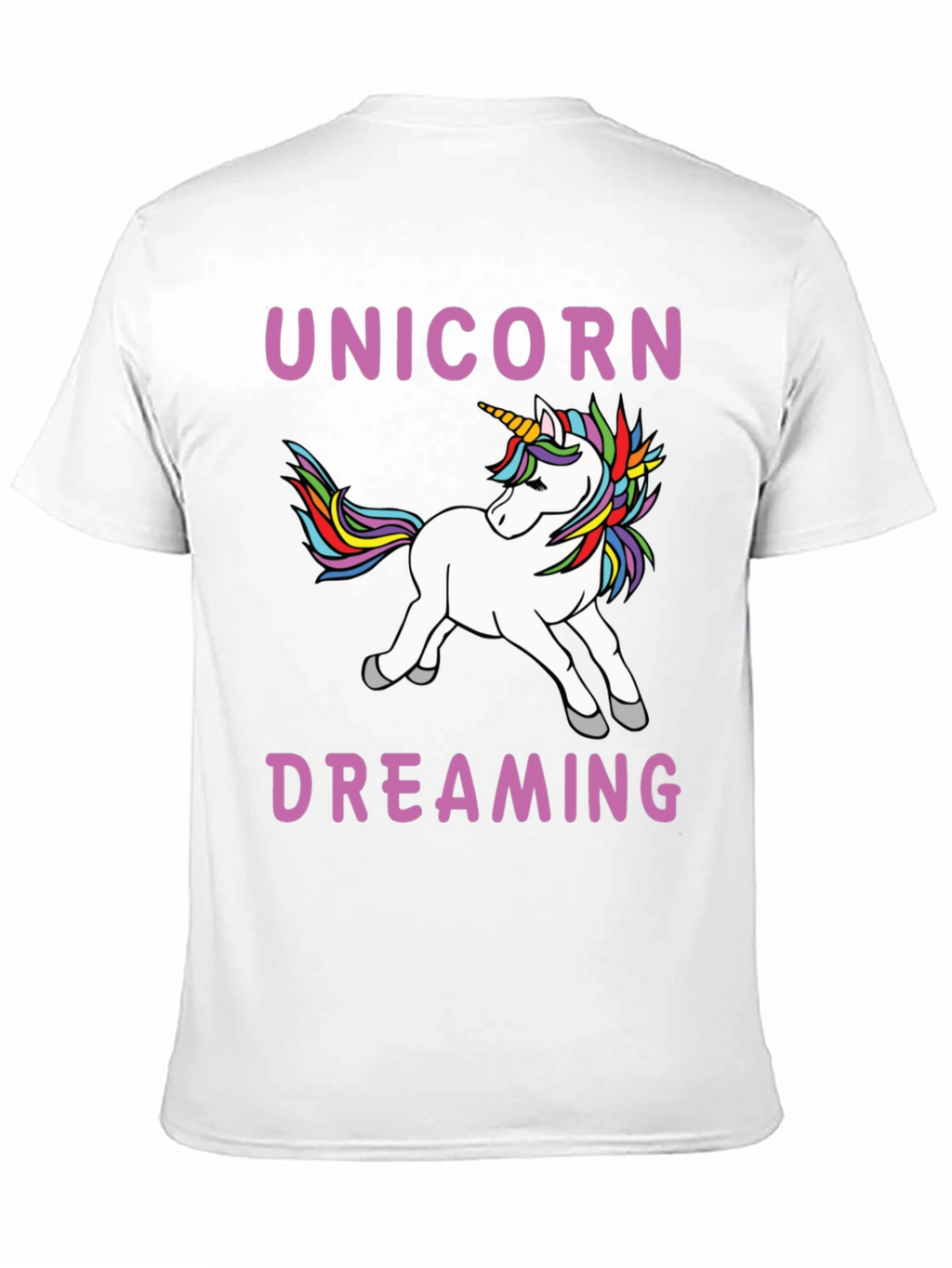 Unicorn Dreaming Black T-Shirt