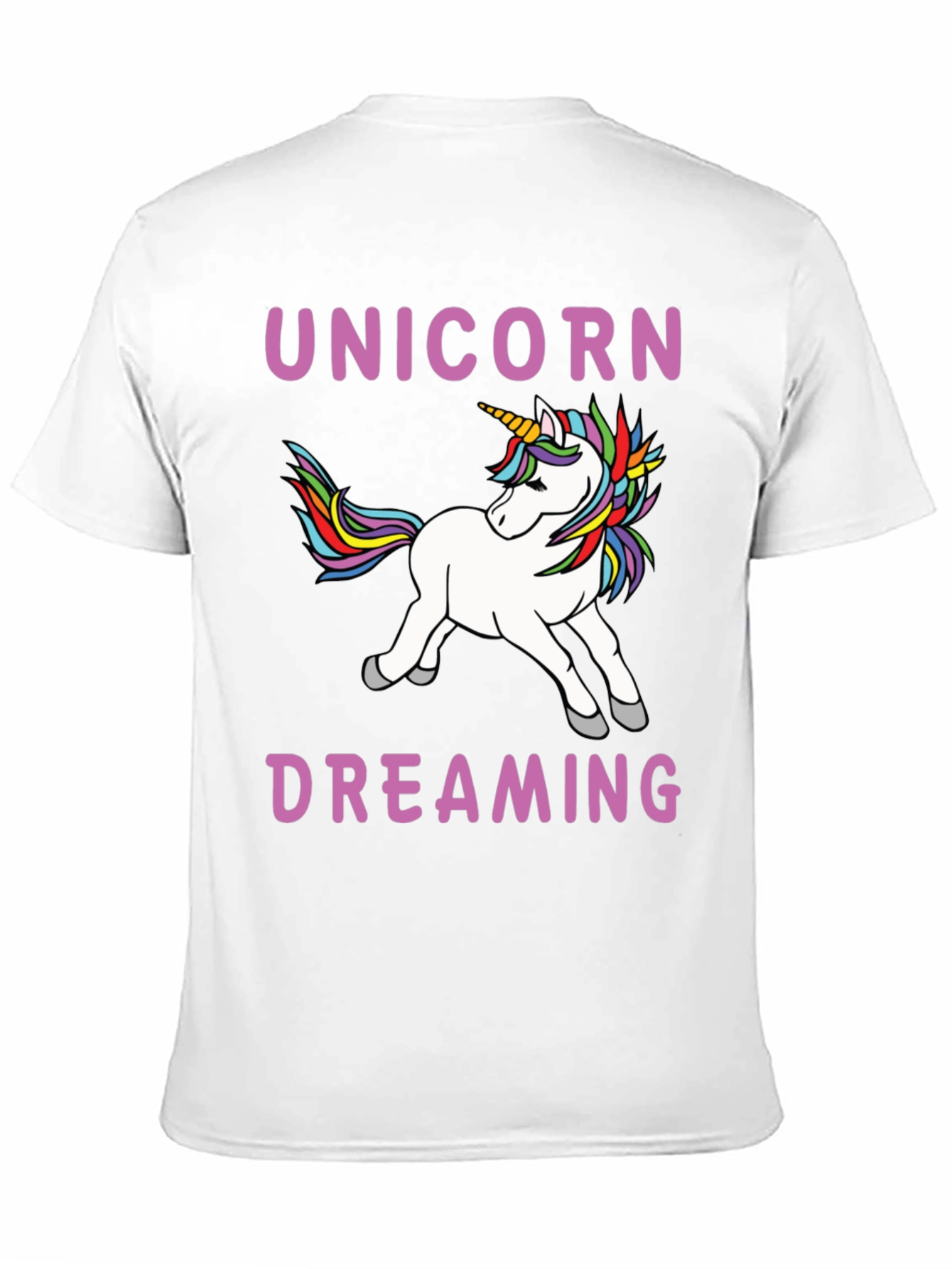 Unicorn Dreaming Black T-Shirt