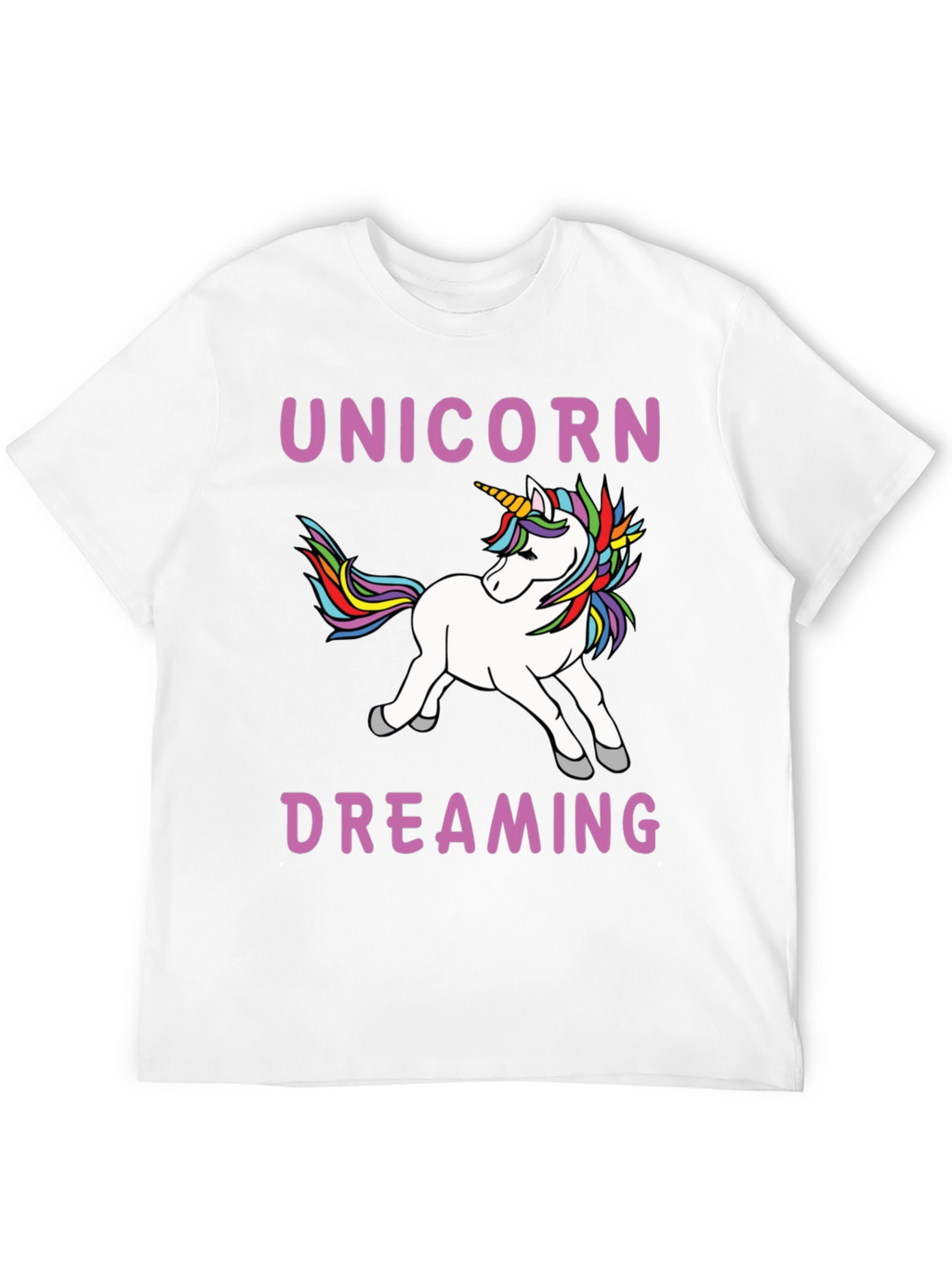 Unicorn Dreaming Black T-Shirt