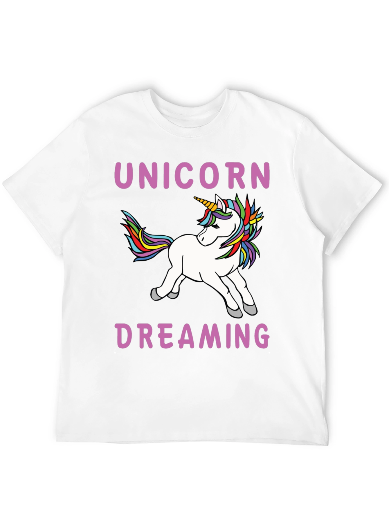 Unicorn Dreaming Black T-Shirt