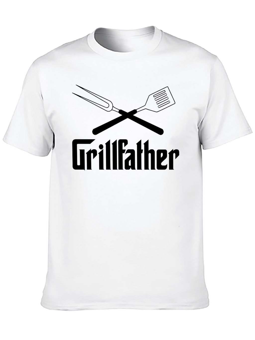 Grillfather BBQ T-Shirt - Mens Black Graphic Tee