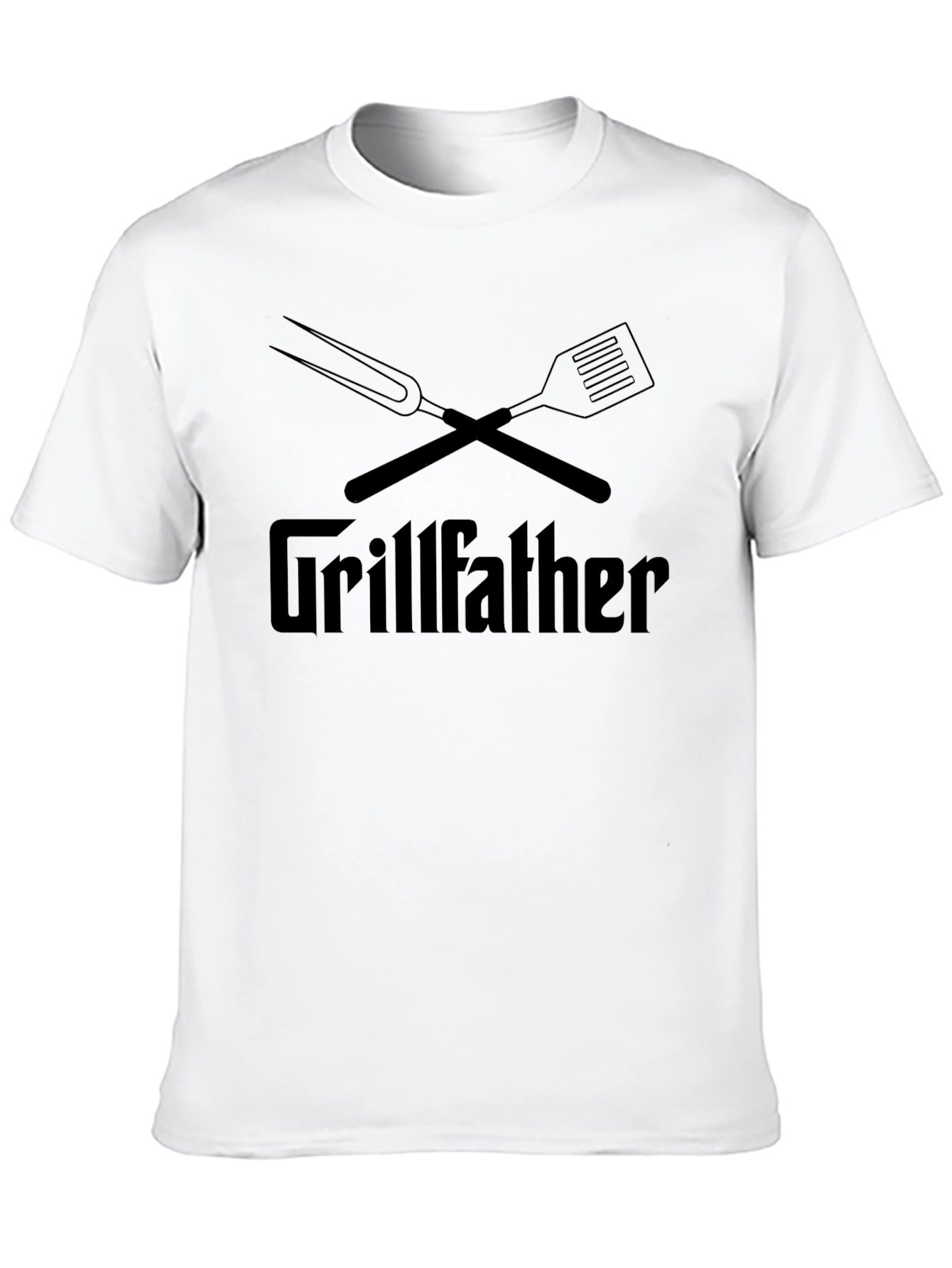 Grillfather BBQ T-Shirt - Mens Black Graphic Tee