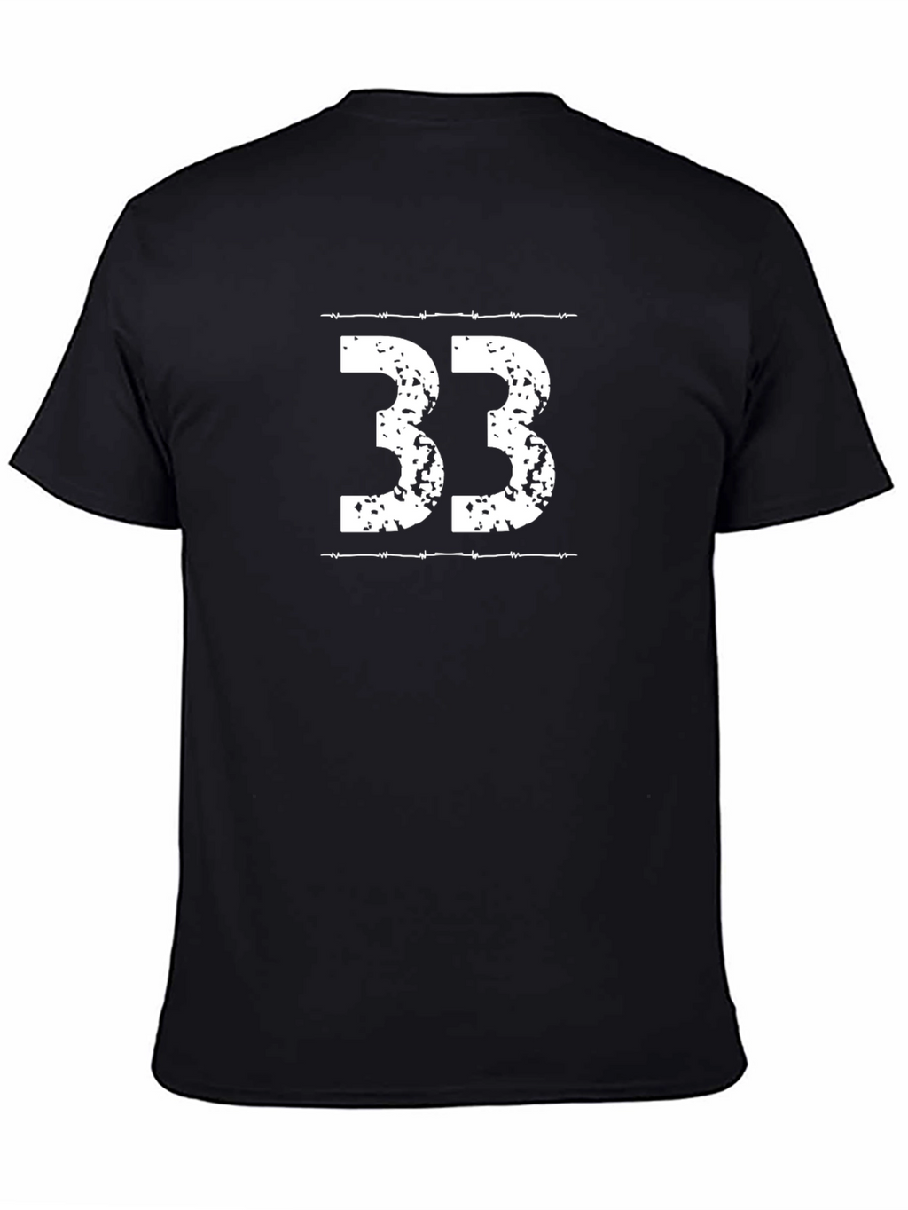 Number 33 Graphic T-Shirt - Black