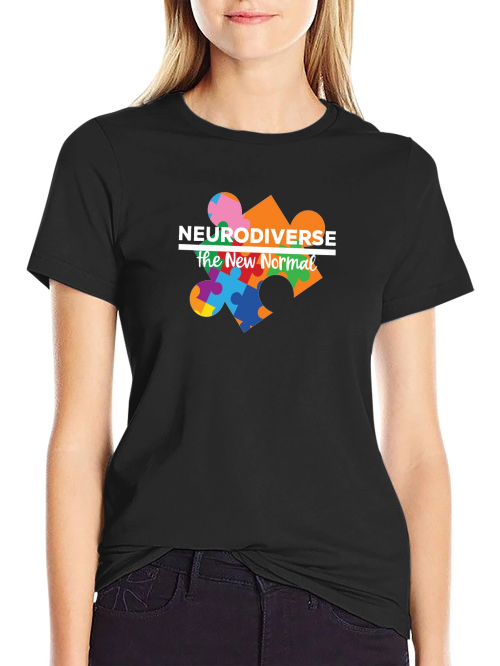 Neurodiverse The New Normal Black Tee