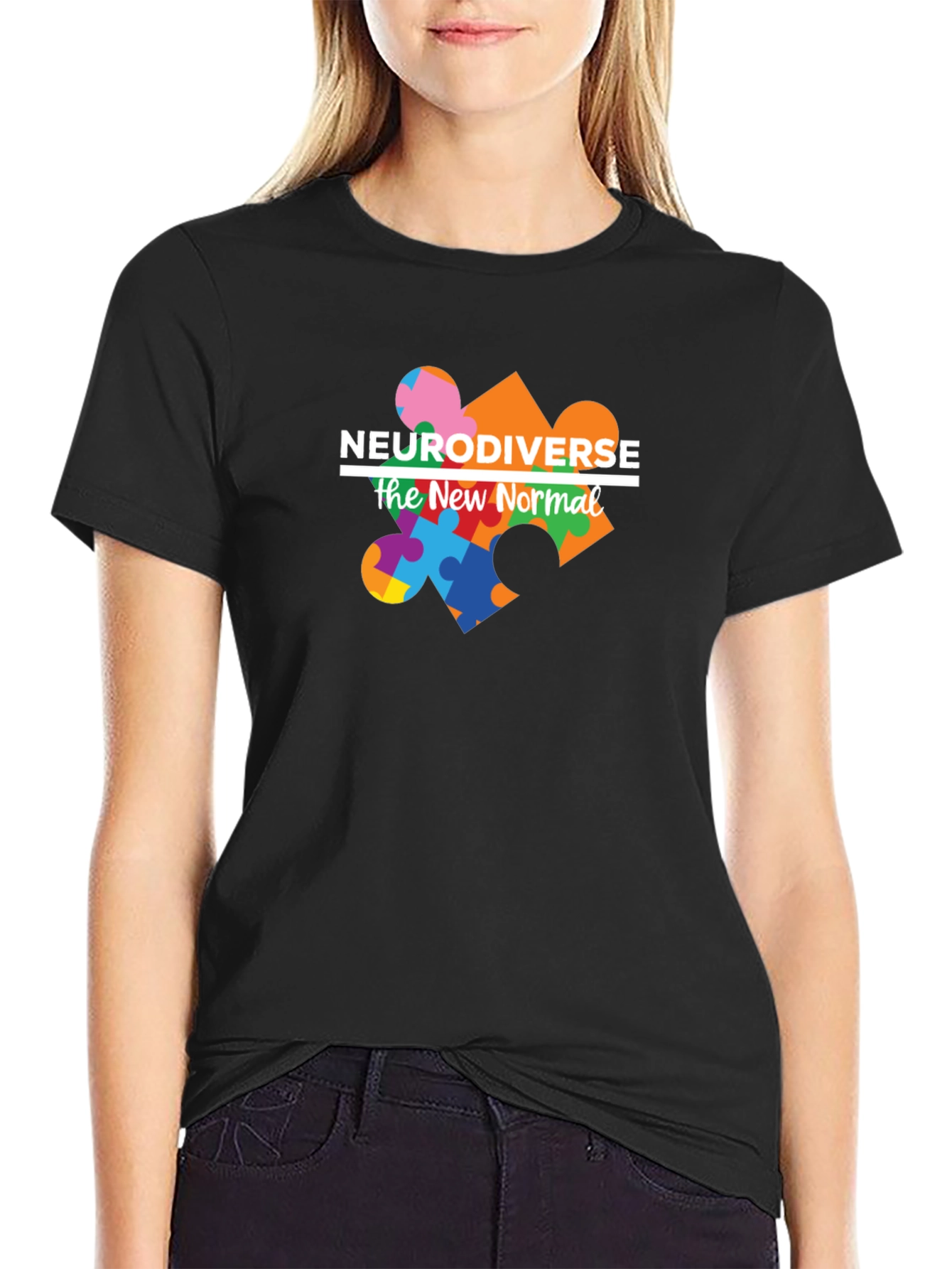 Neurodiverse The New Normal Black Tee
