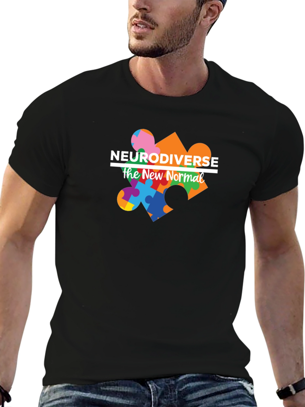 Neurodiverse The New Normal Black Tee