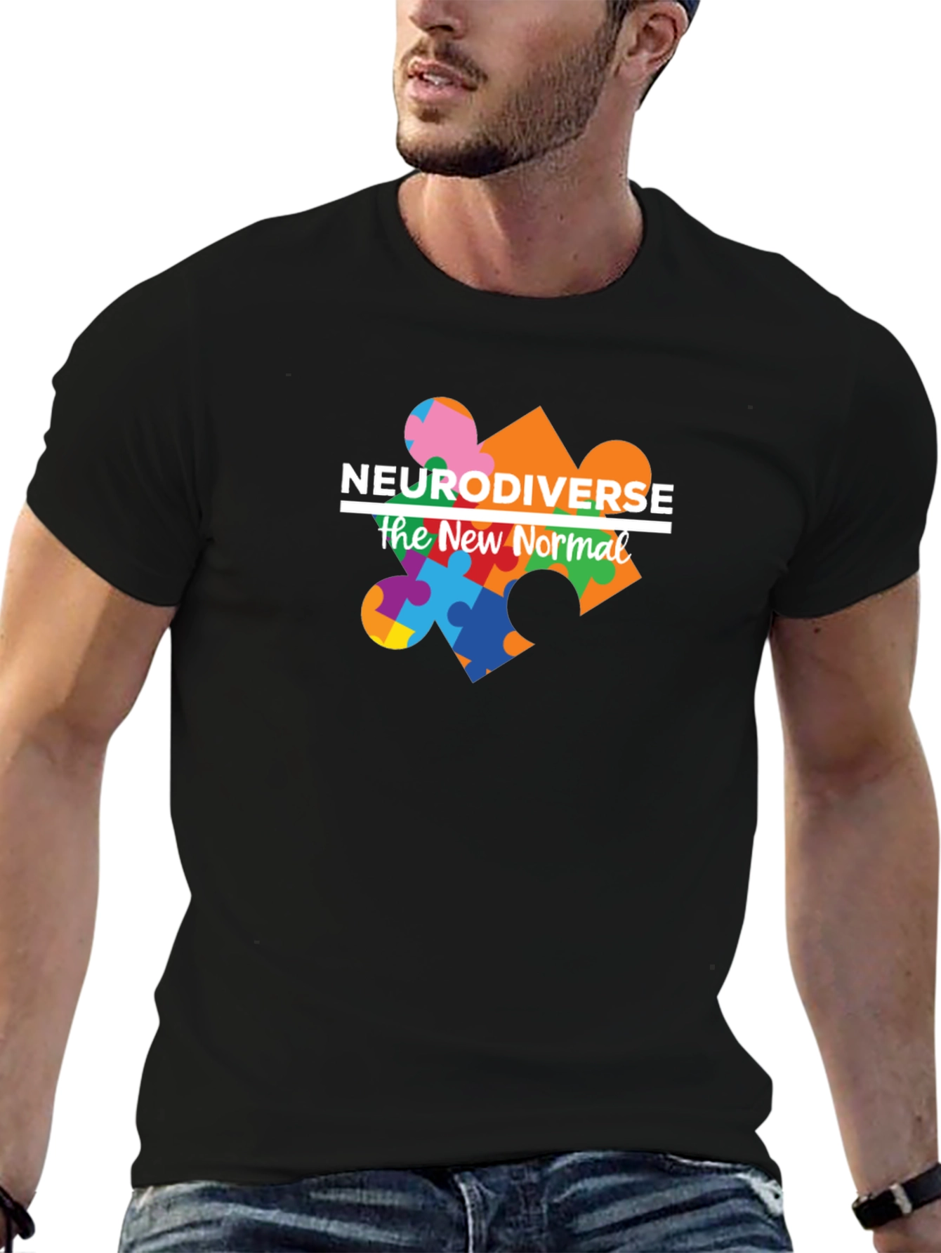 Neurodiverse The New Normal Black Tee