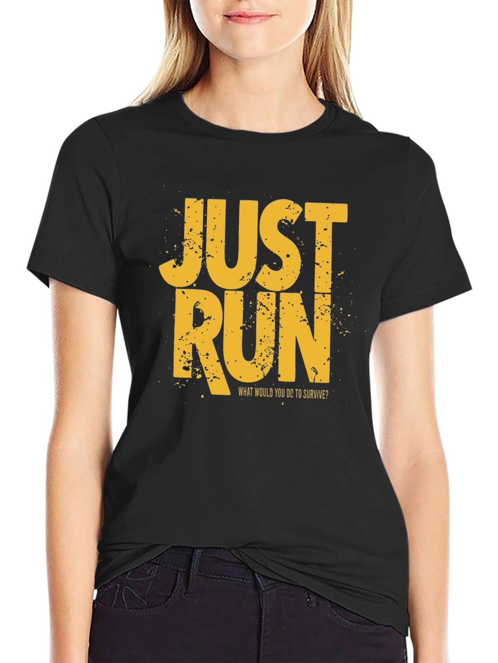 Just Run Graphic T-Shirt - Survival Motivation Tee