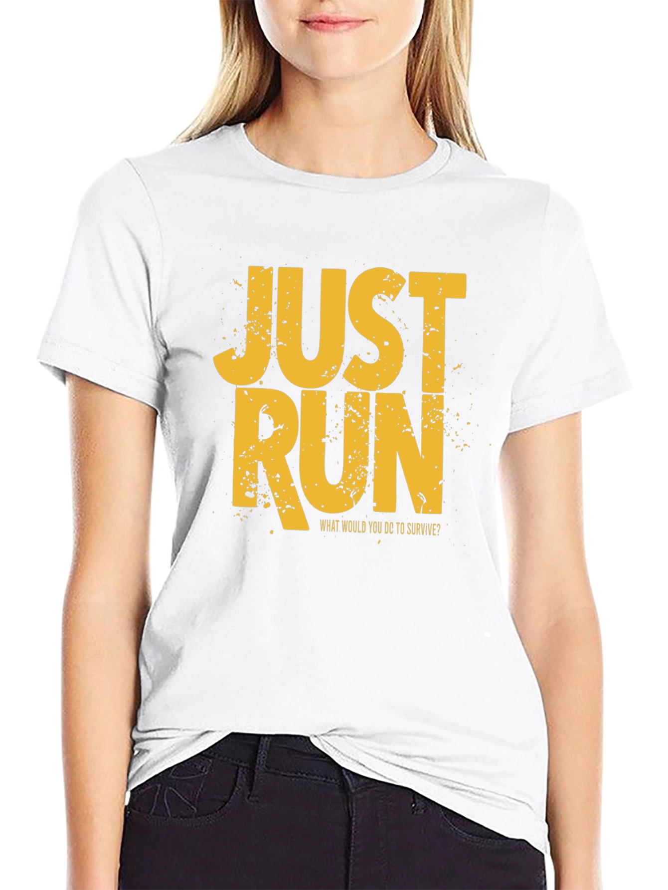Just Run Graphic T-Shirt - Survival Motivation Tee