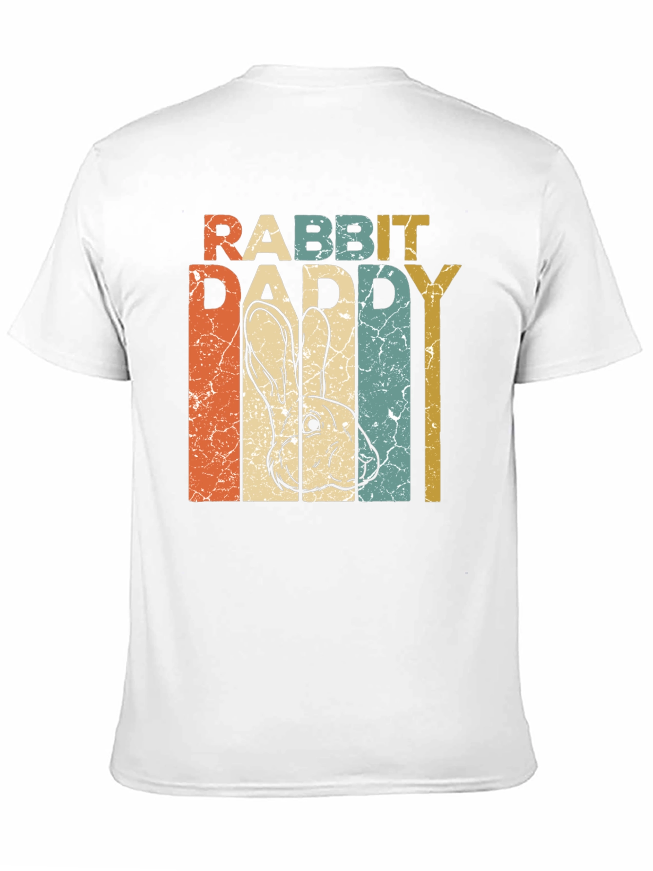 Rabbit Daddy Retro Style T-Shirt