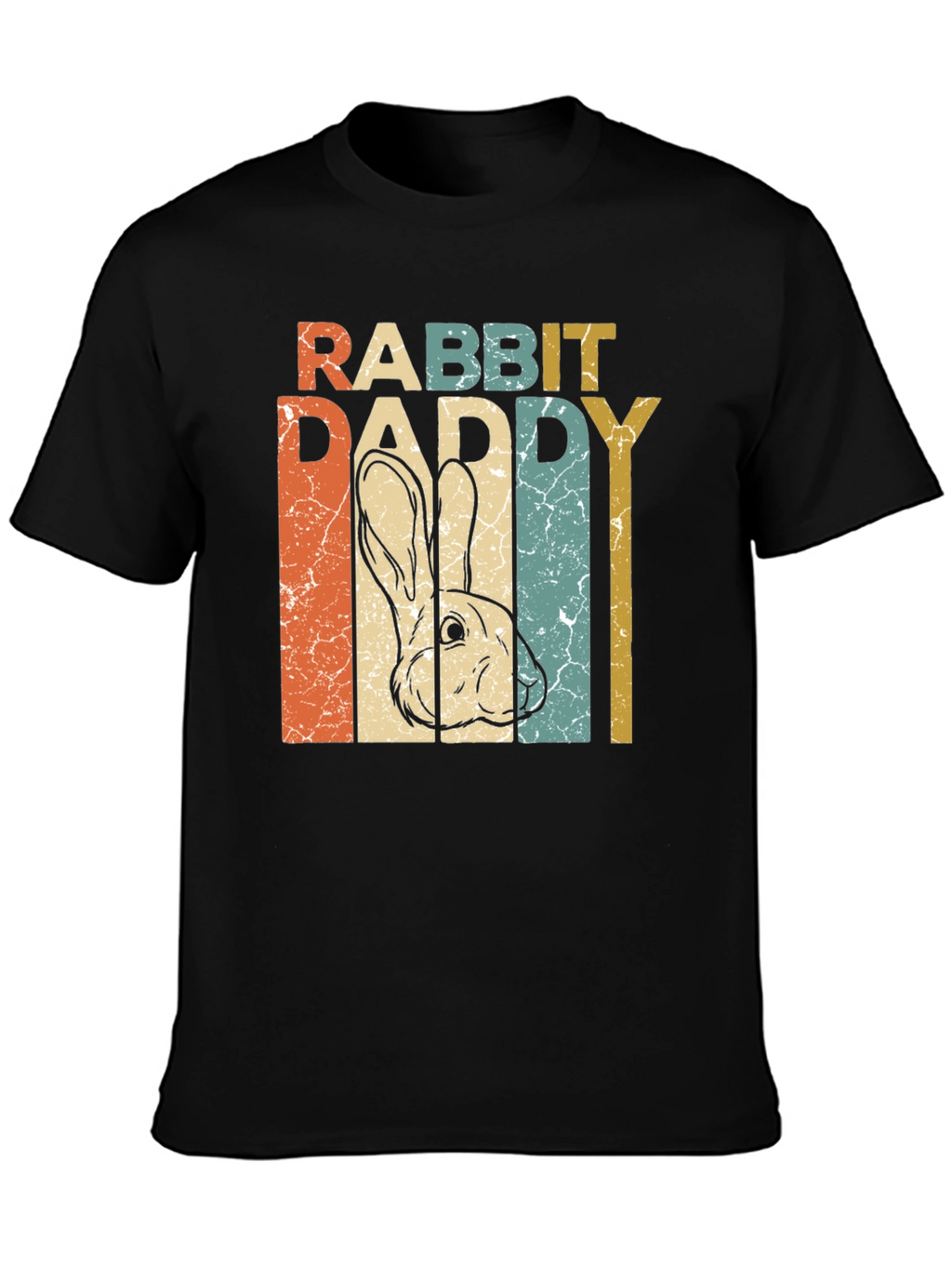 Rabbit Daddy Retro Style T-Shirt