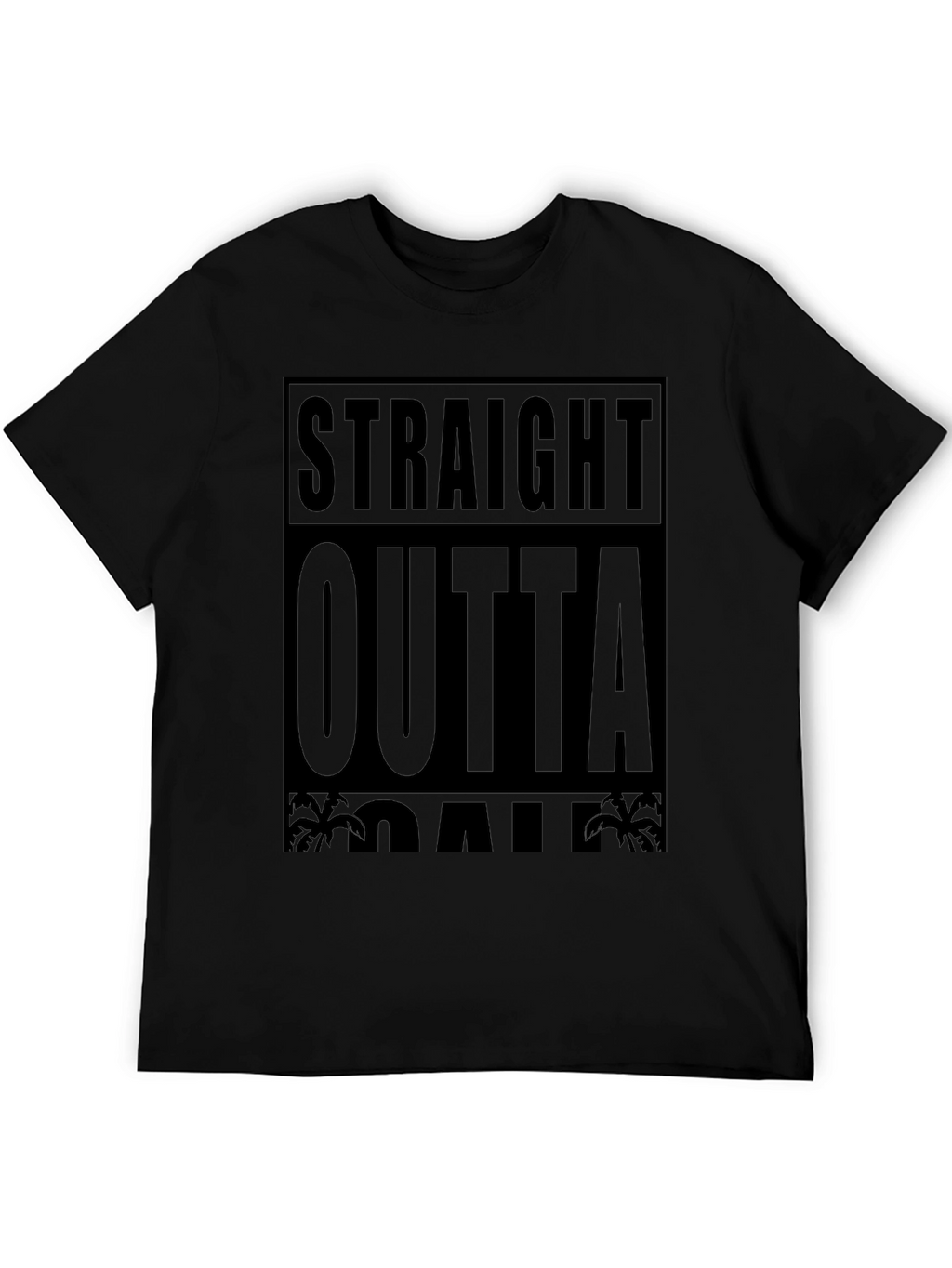 Straight Outta Oahu Black T-Shirt