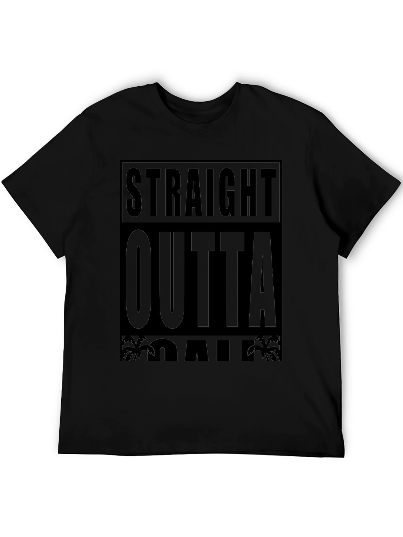 Straight Outta Oahu Black T-Shirt