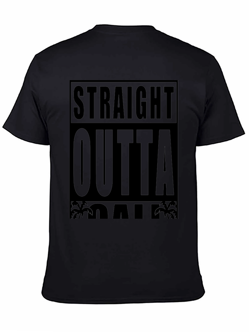 Straight Outta Oahu Black T-Shirt