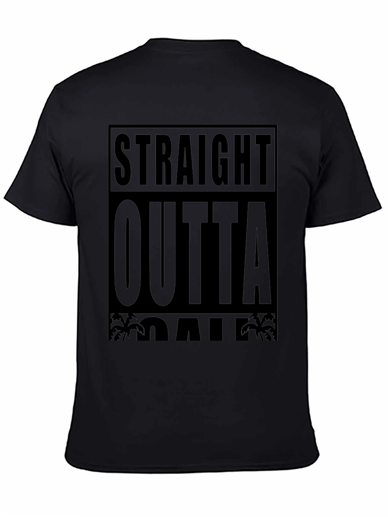 Straight Outta Oahu Black T-Shirt