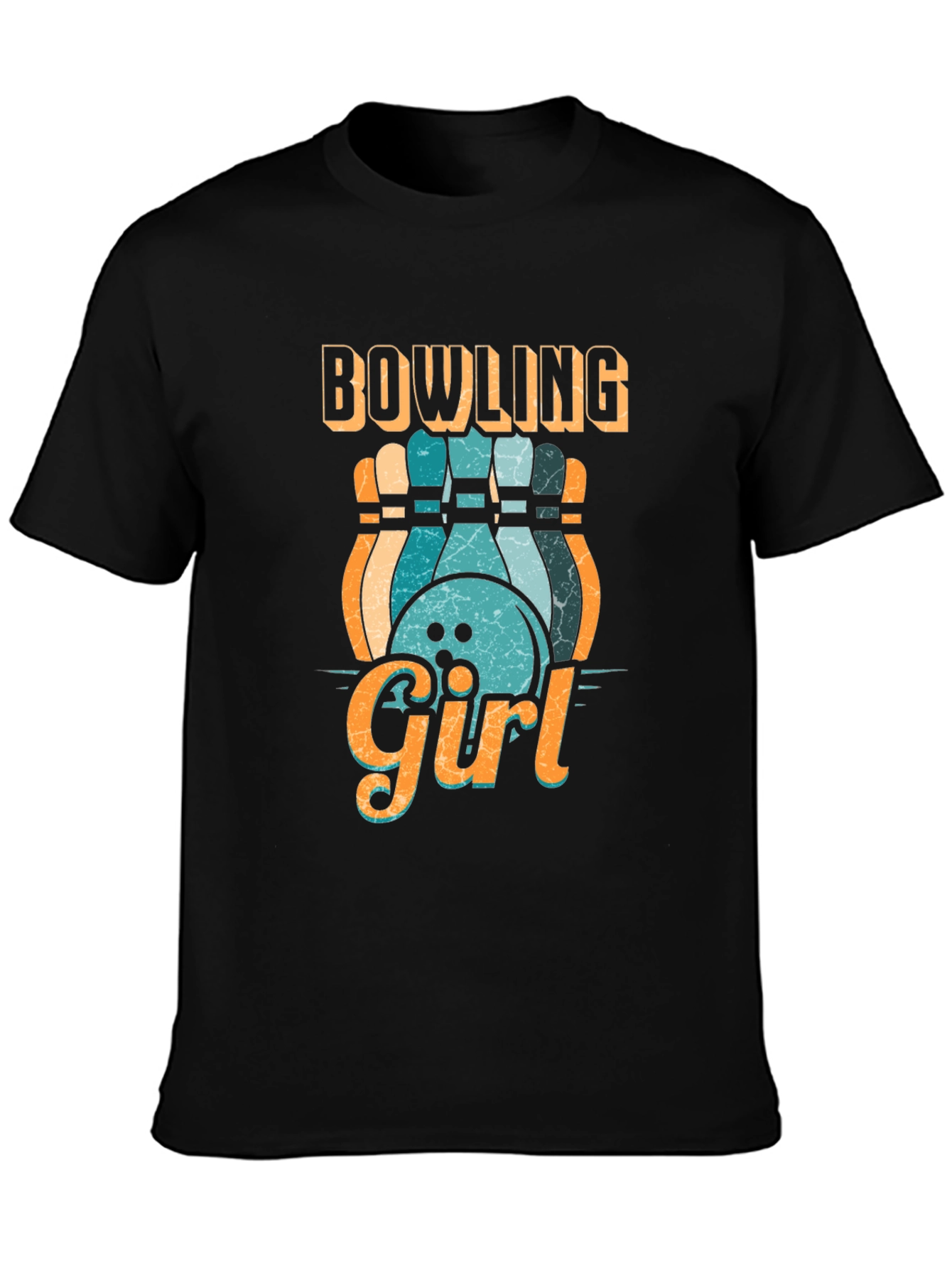 Bowling Girl T-Shirt - Vintage Style Tee