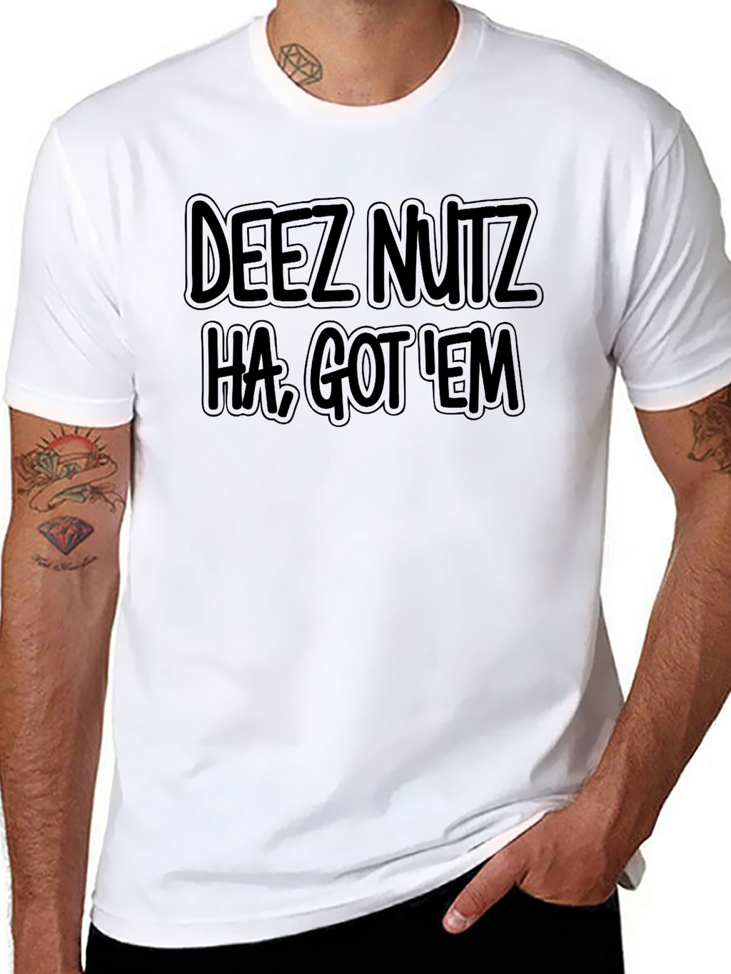 Dees Nutz T-Shirt Funny Graphic Tee