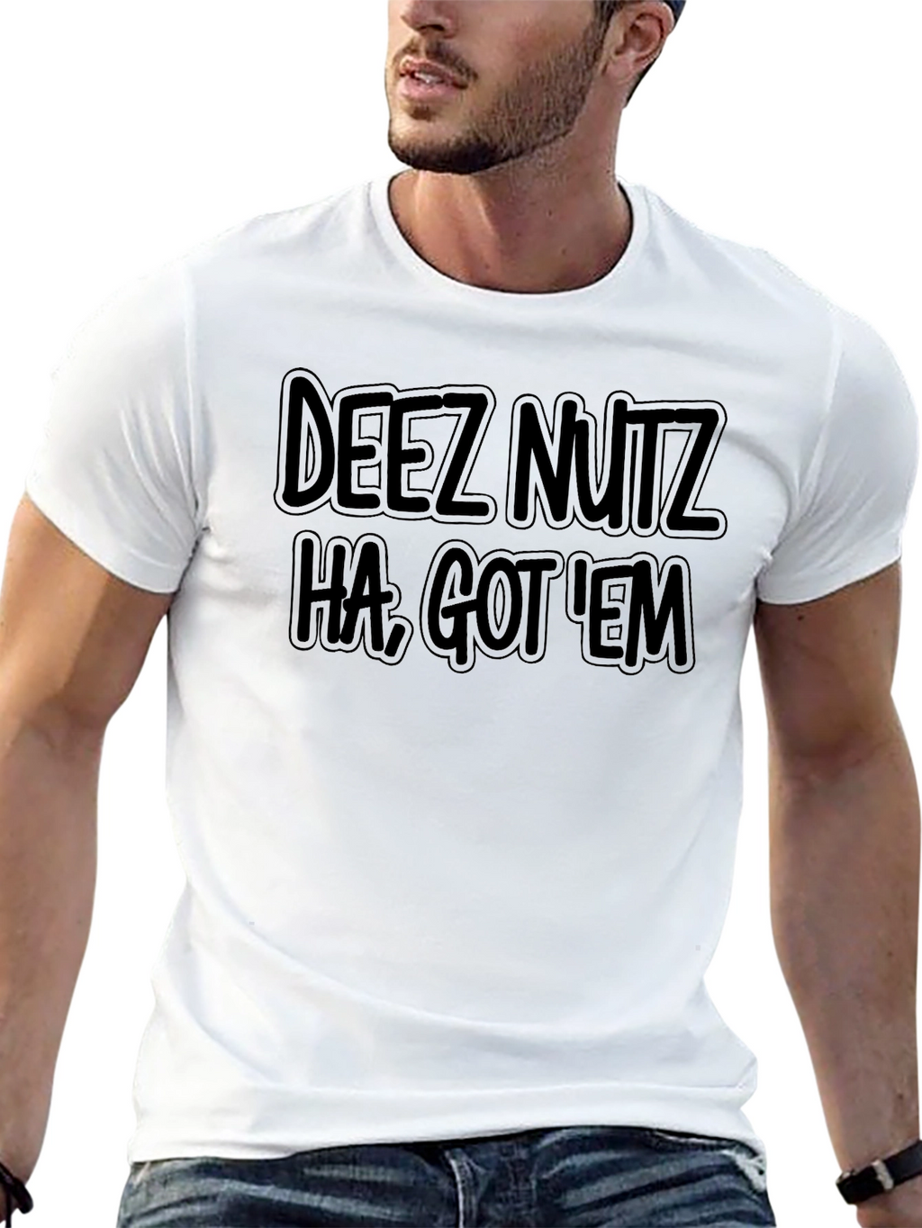 Dees Nutz T-Shirt Funny Graphic Tee