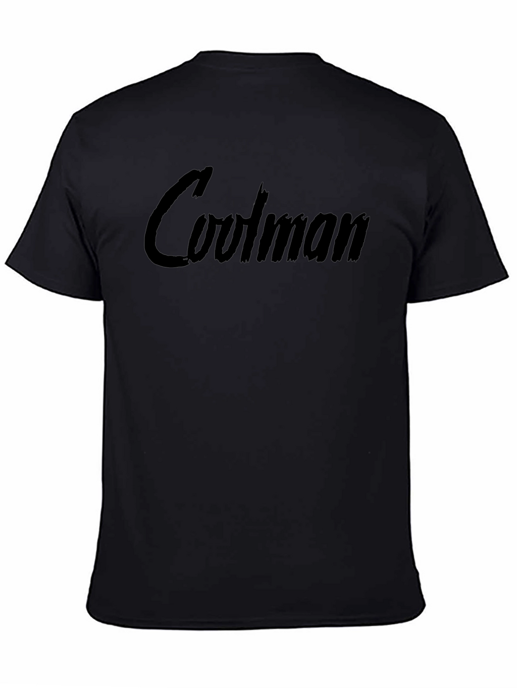 Coolman Black Graphic Tee - Casual Style