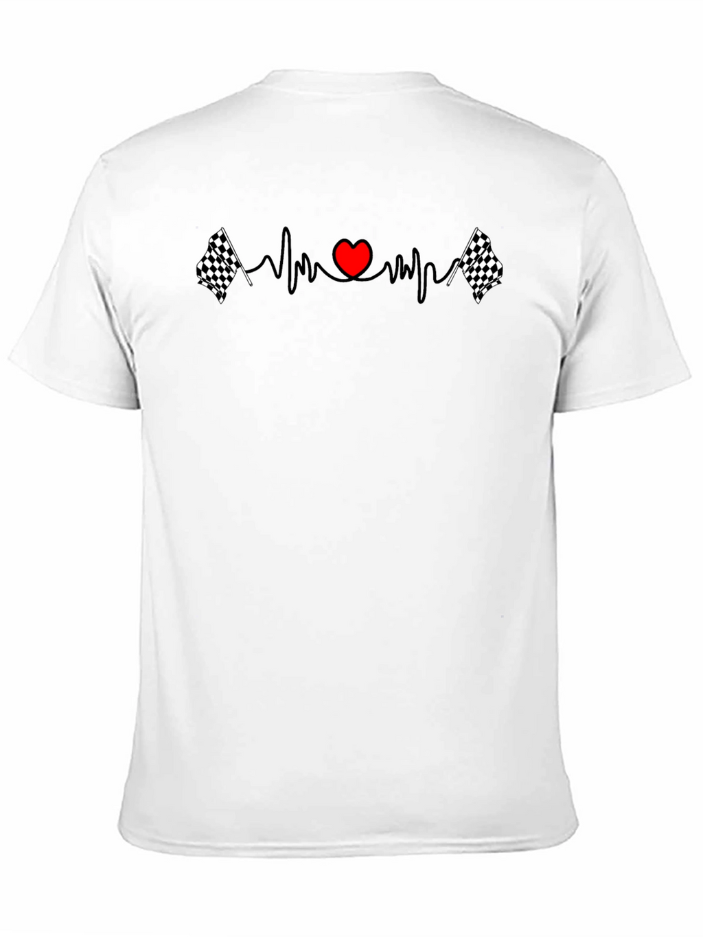 Racing Heartbeat T-Shirt - Black