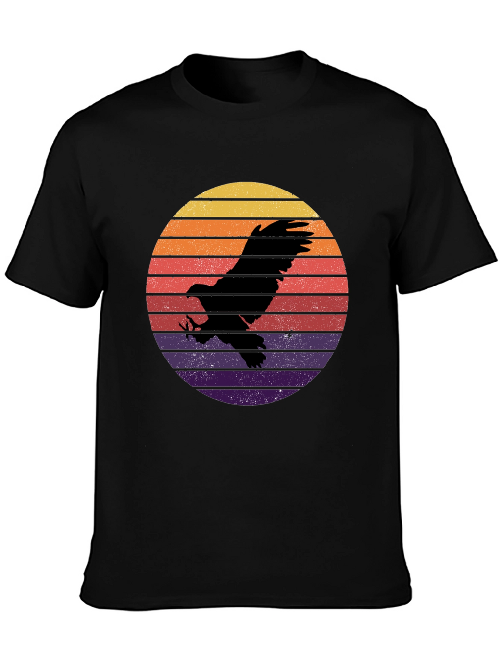 Eagle Sunset Graphic T-Shirt