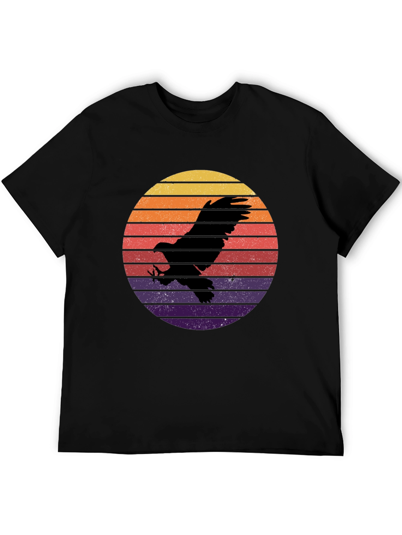 Eagle Sunset Graphic T-Shirt