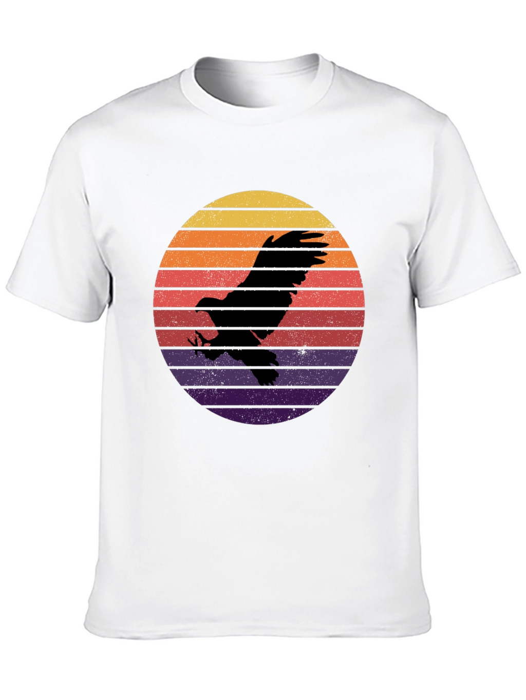 Eagle Sunset Graphic T-Shirt
