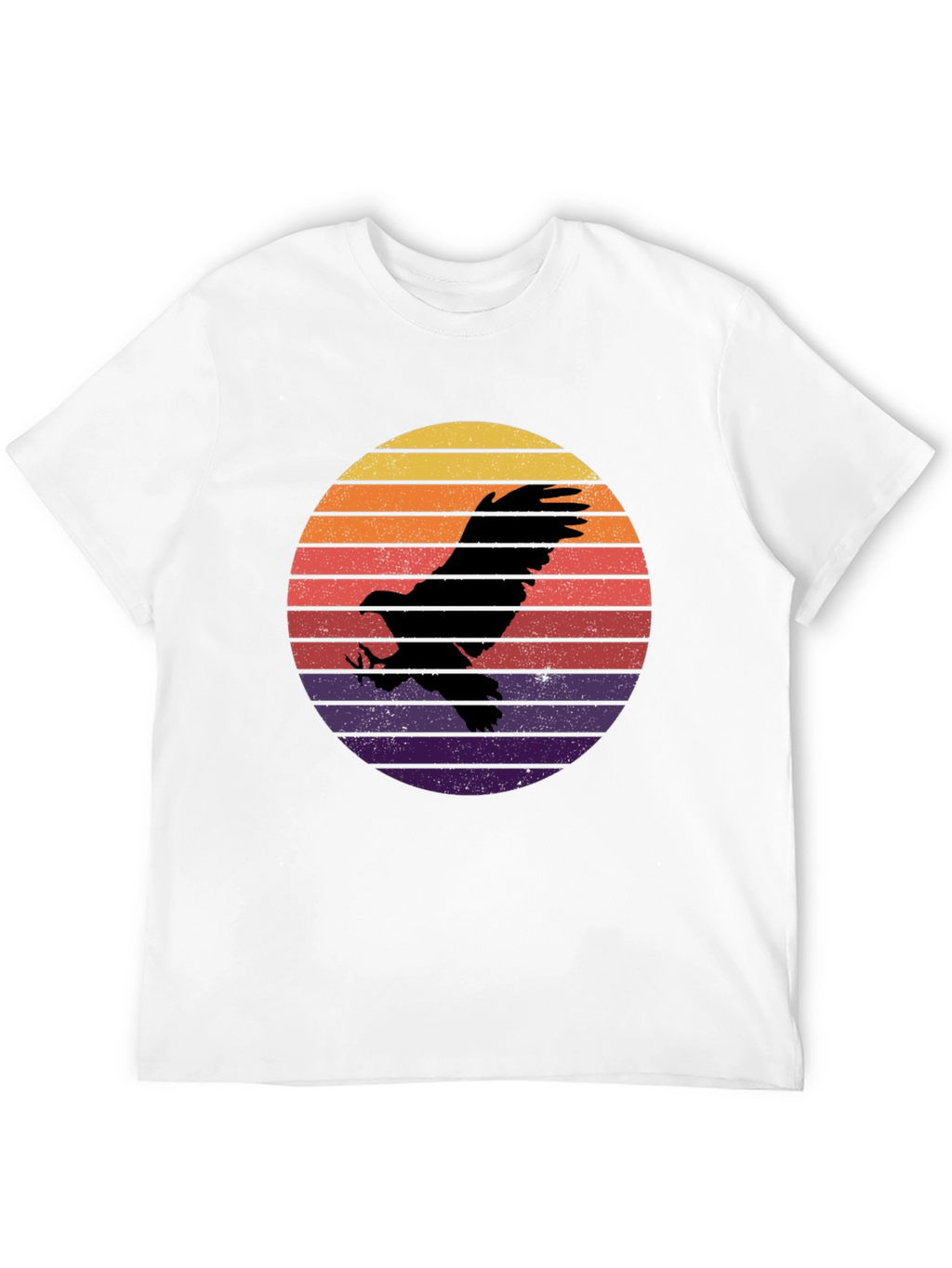 Eagle Sunset Graphic T-Shirt