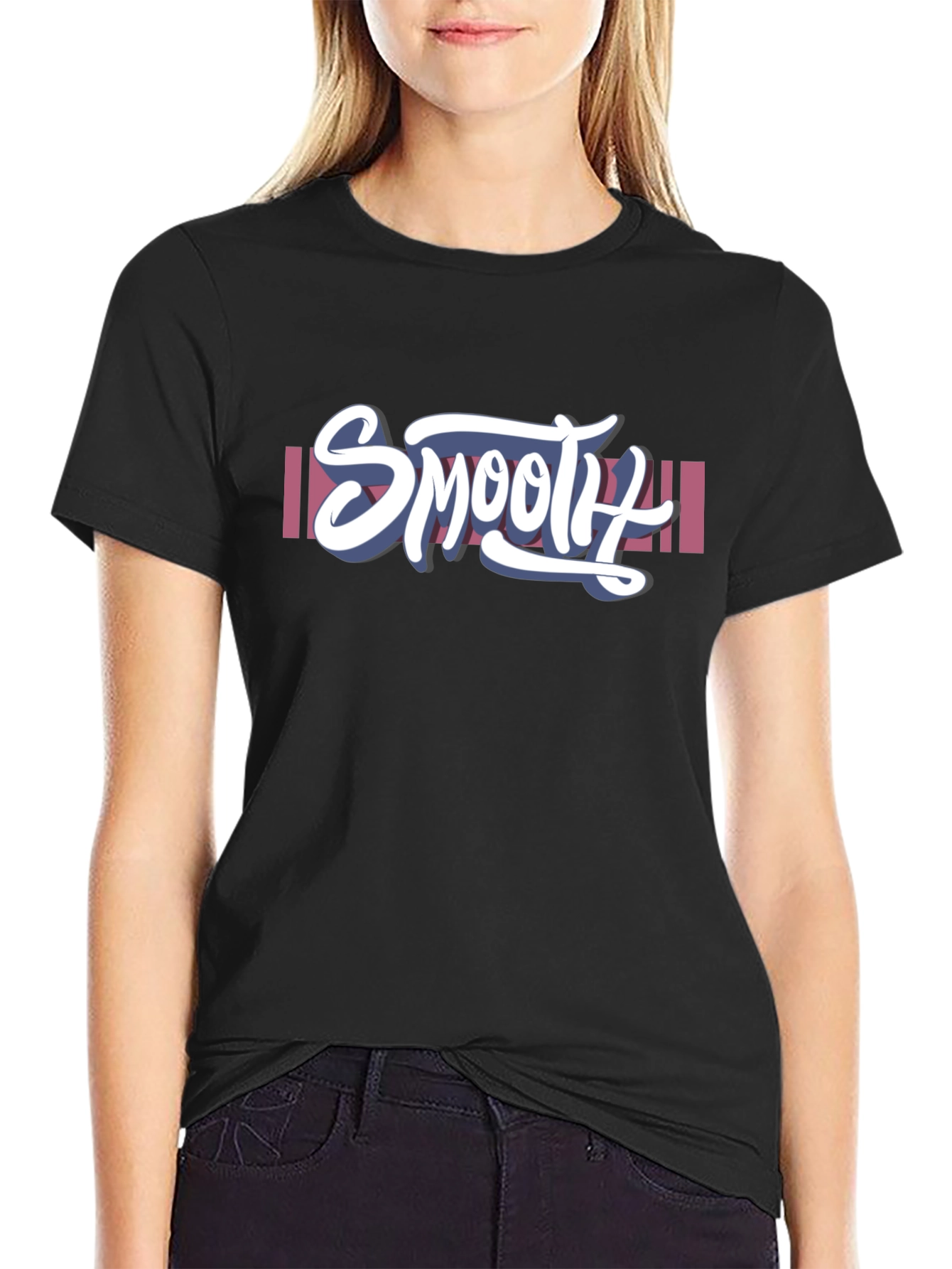 Smooth Graphic Tee - Mens Black T-Shirt