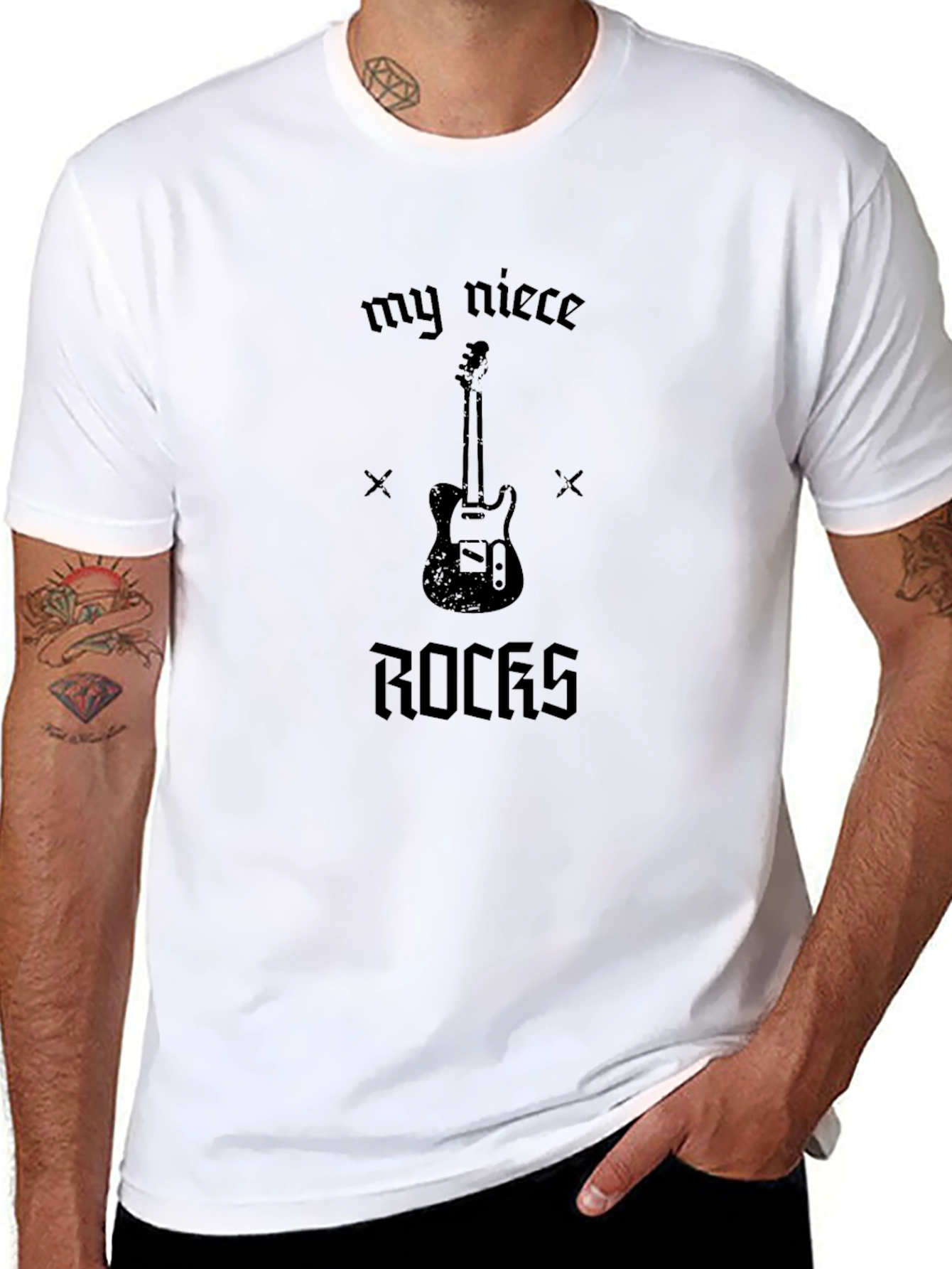 My Niece Rocks Guitar Graphic Tee