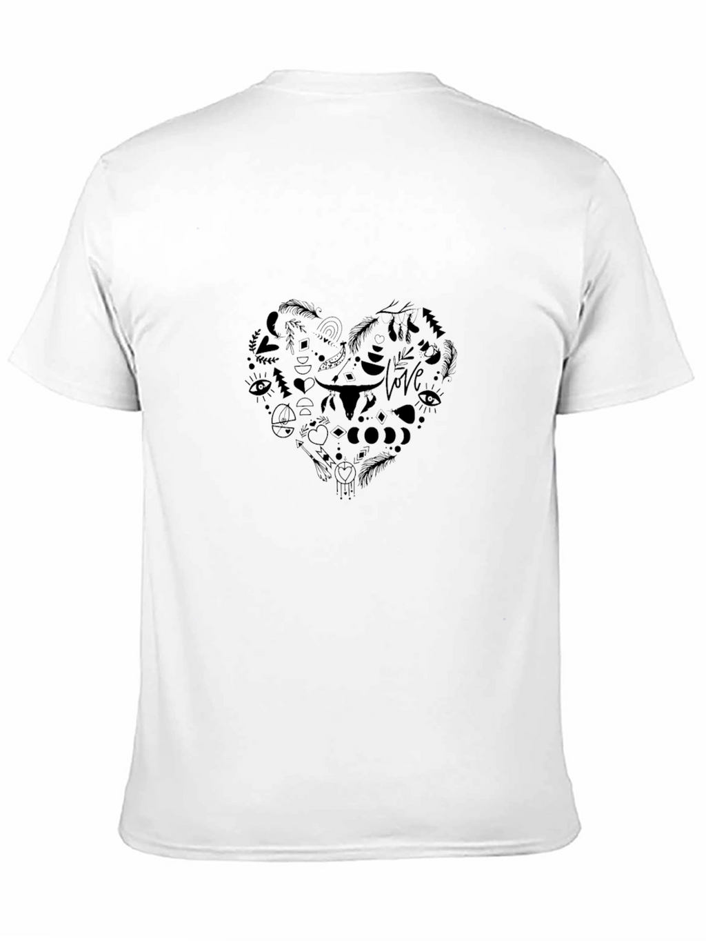 Heart Graphic Tee - Love & Mystic Design