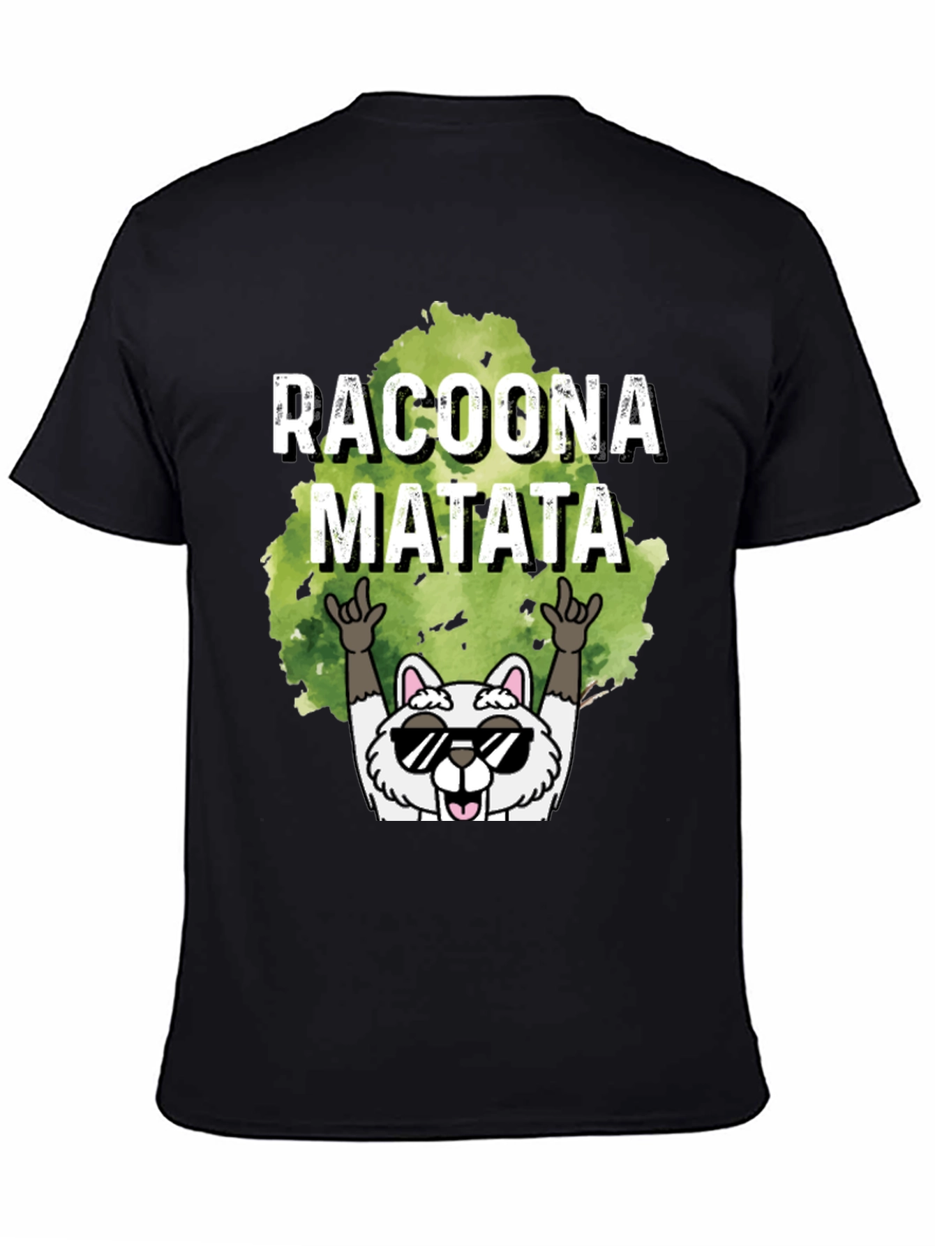 Racoona Matata Graphic Tee - Funny Raccoon T-Shirt