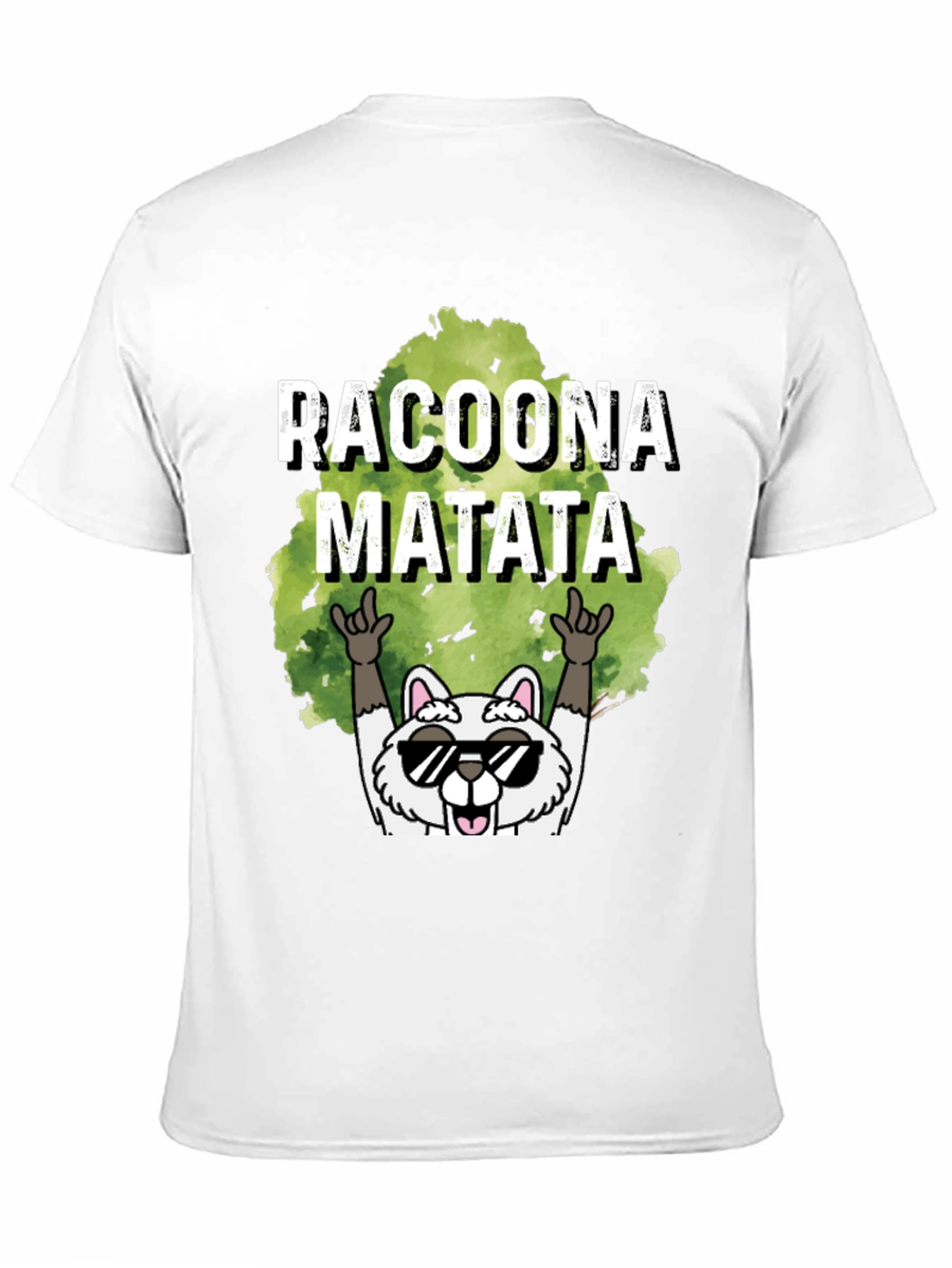 Racoona Matata Graphic Tee - Funny Raccoon T-Shirt