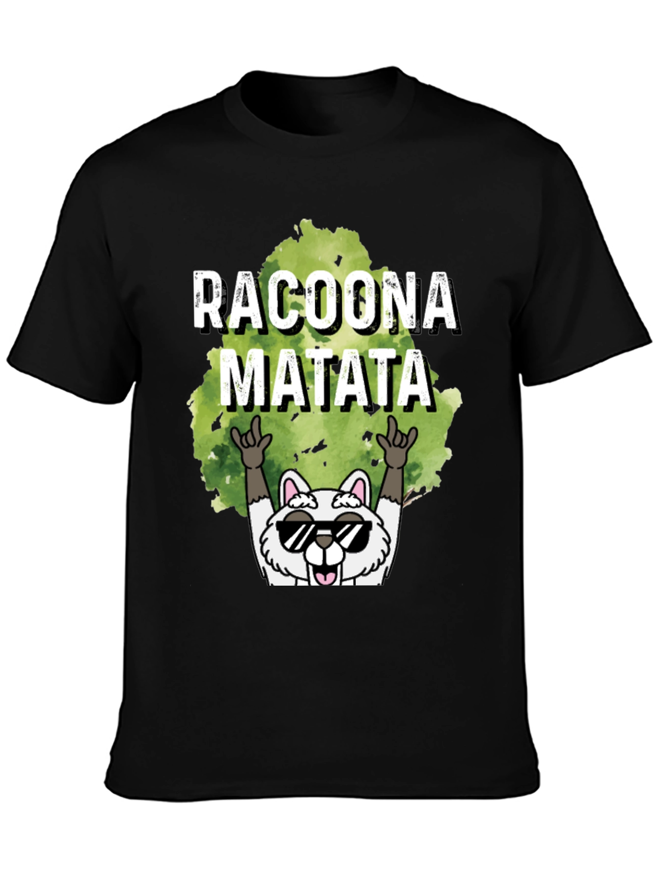 Racoona Matata Graphic Tee - Funny Raccoon T-Shirt