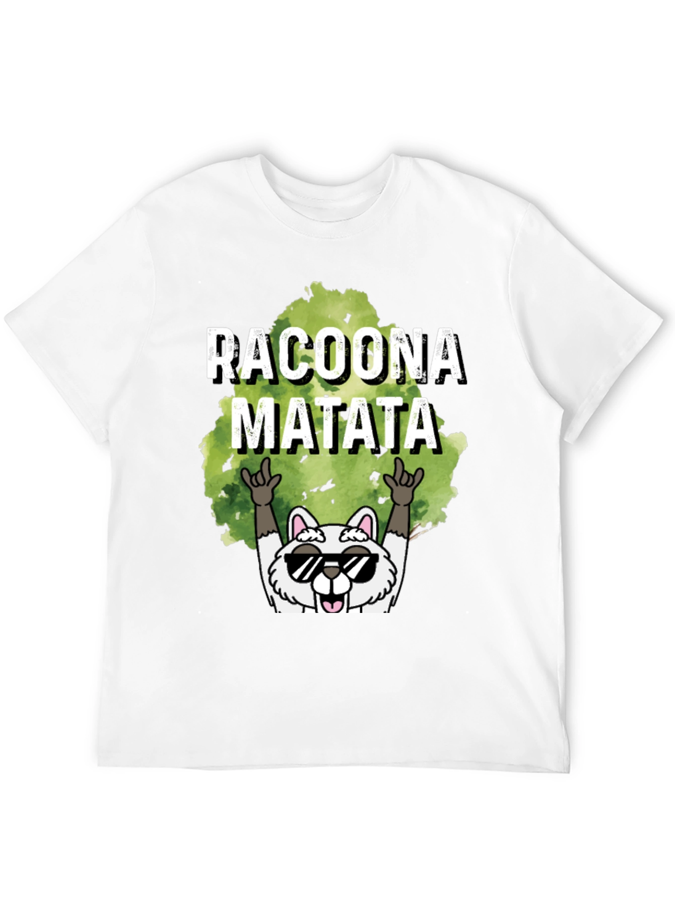Racoona Matata Graphic Tee - Funny Raccoon T-Shirt