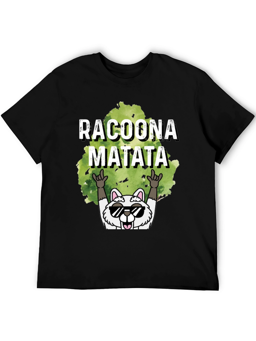 Racoona Matata Graphic Tee - Funny Raccoon T-Shirt