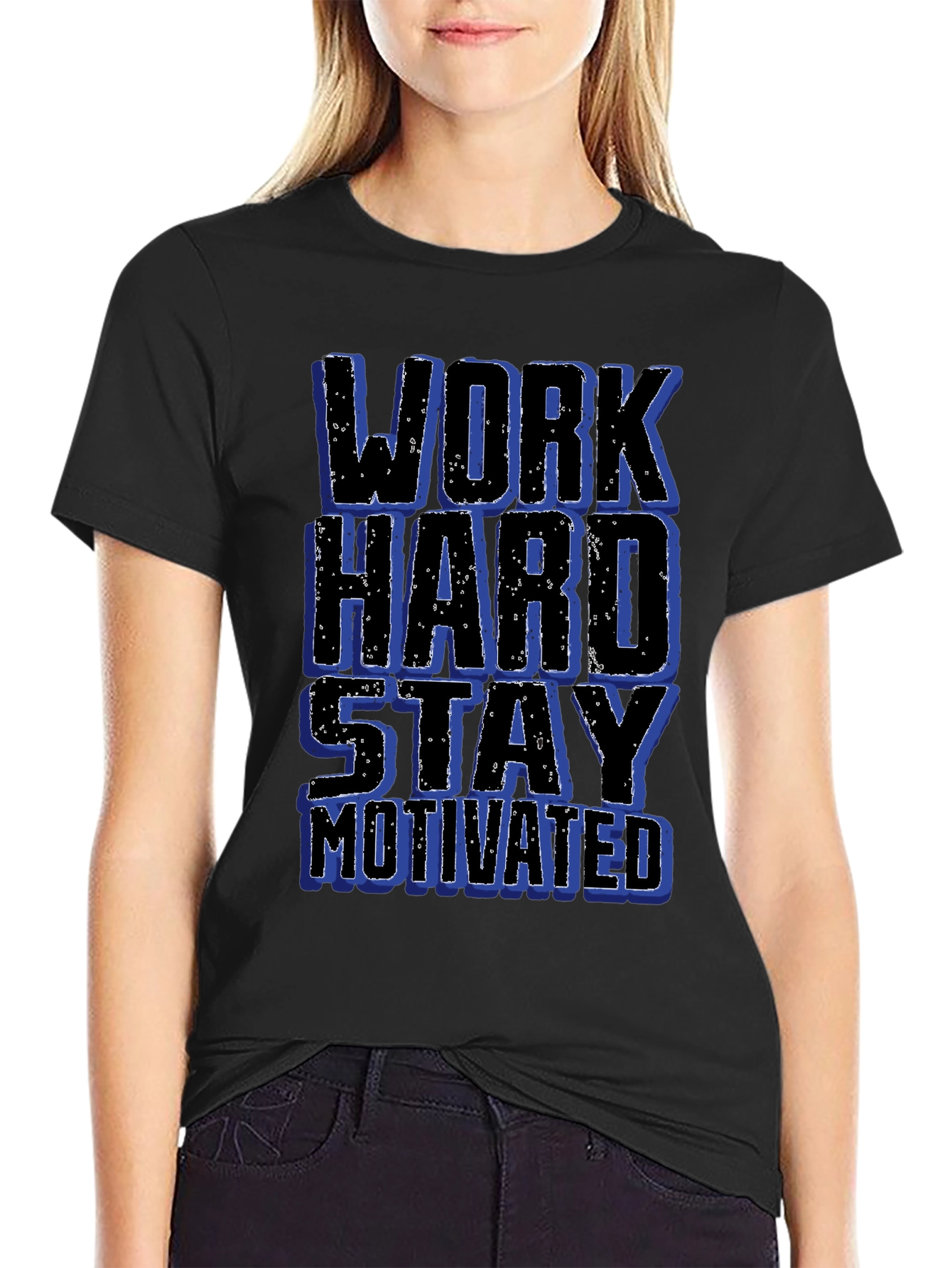 Work Hard Stay Motivated Graphic T-Shirt