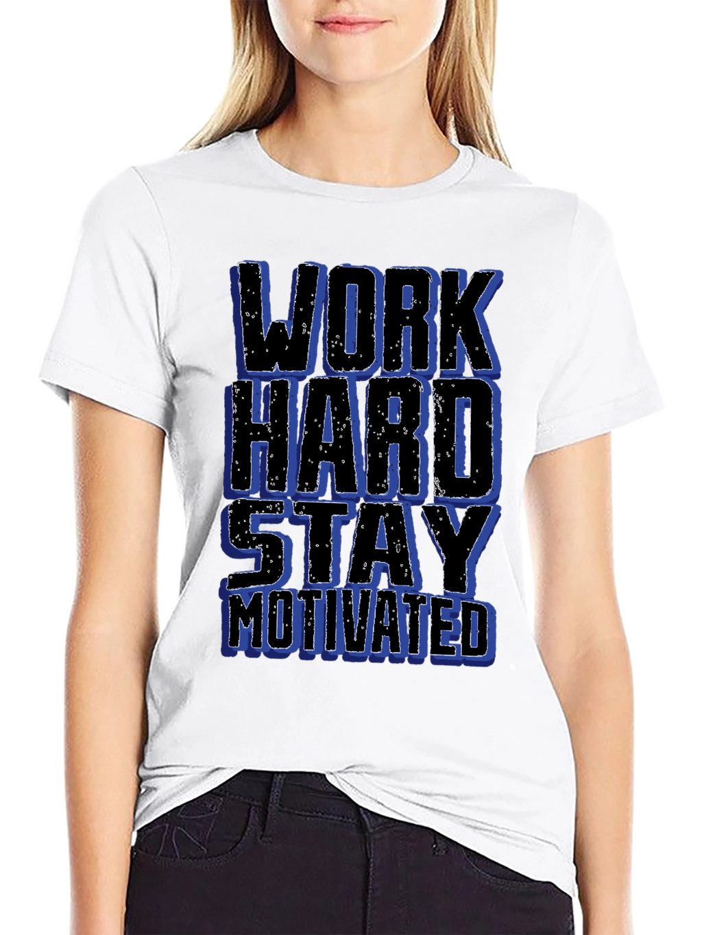 Work Hard Stay Motivated Graphic T-Shirt