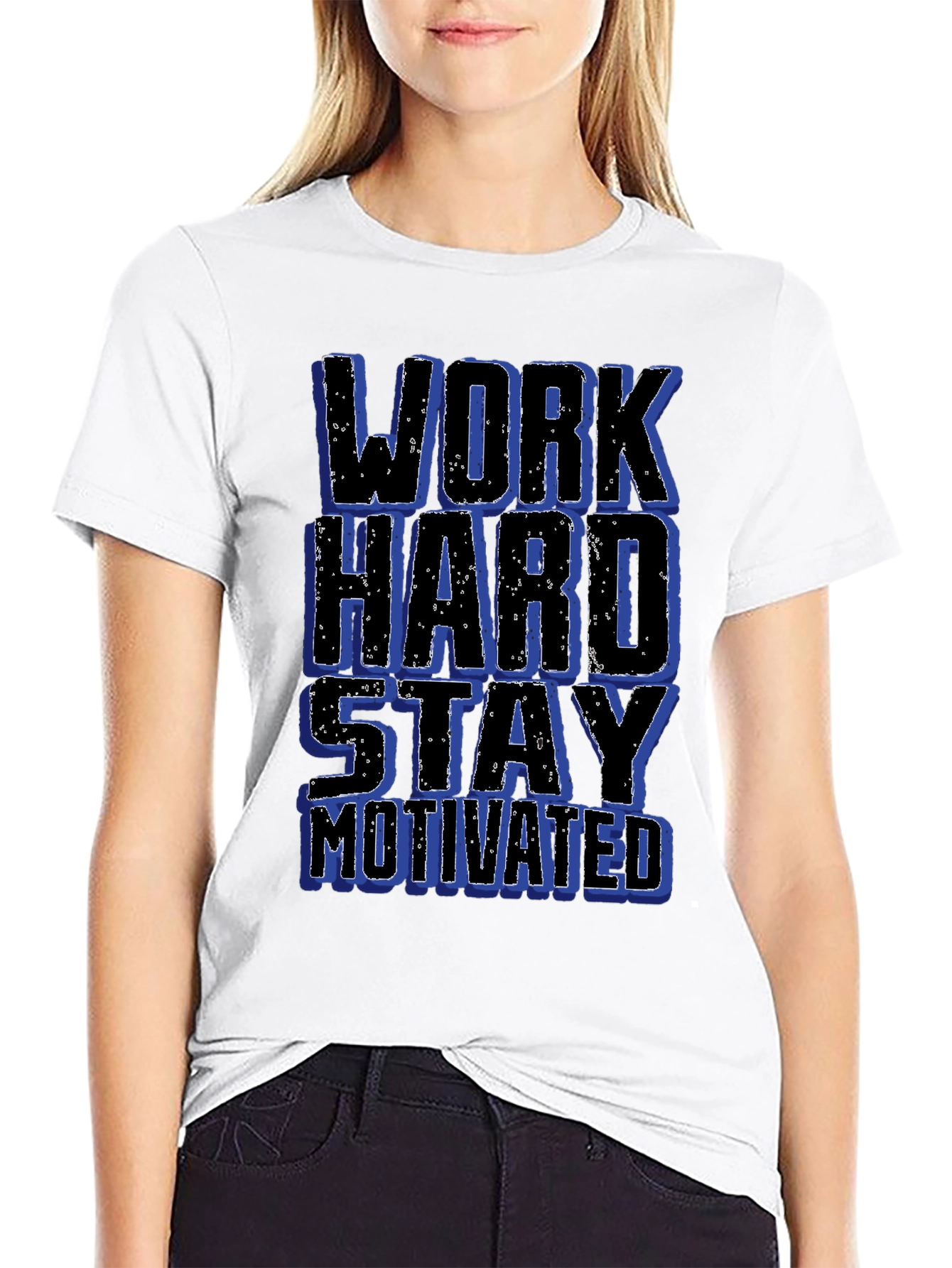 Work Hard Stay Motivated Graphic T-Shirt