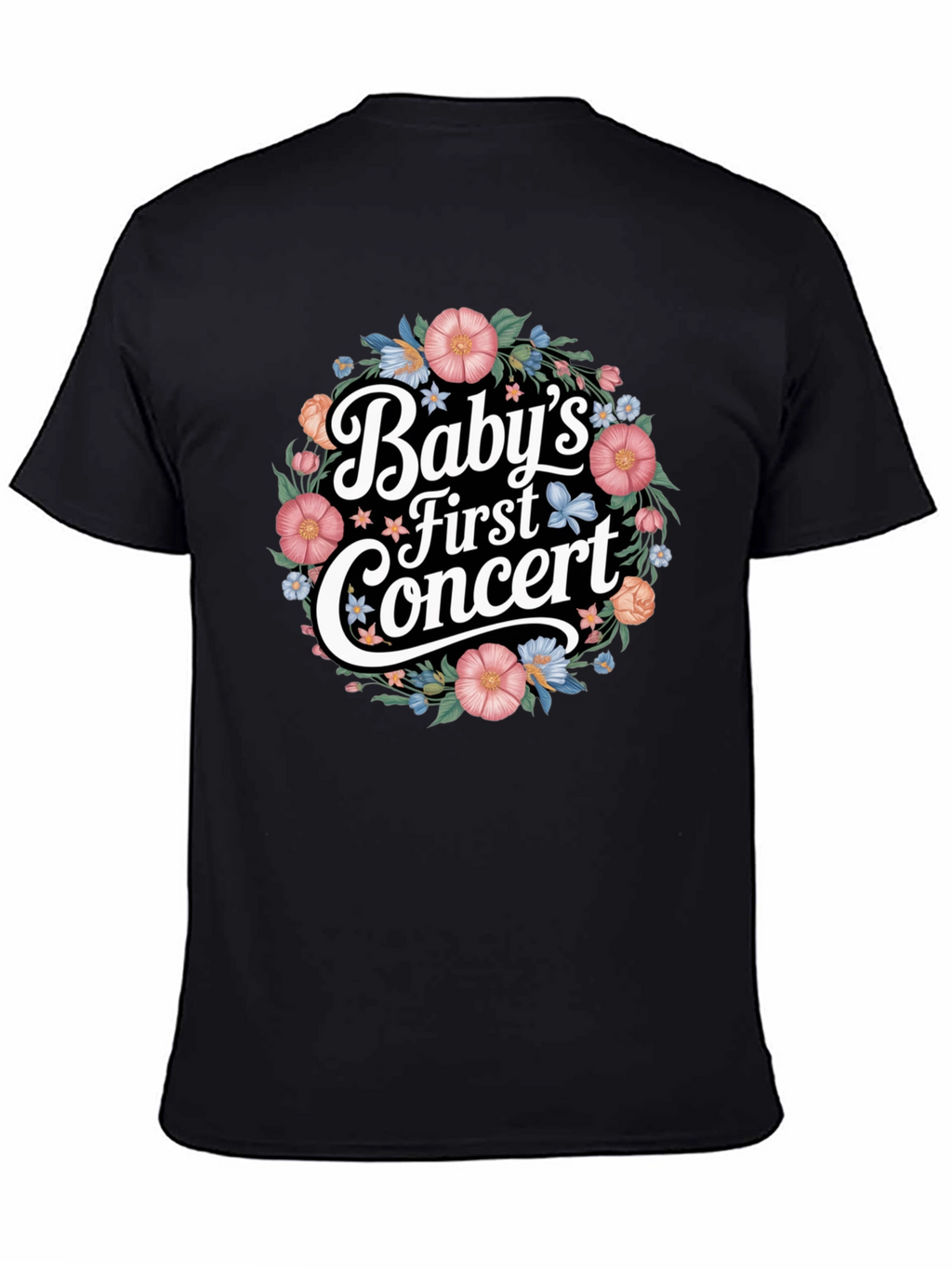 Babys First Concert Floral T-Shirt