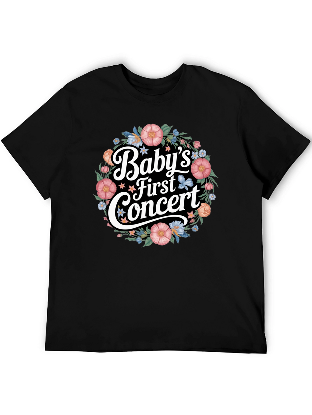 Babys First Concert Floral T-Shirt