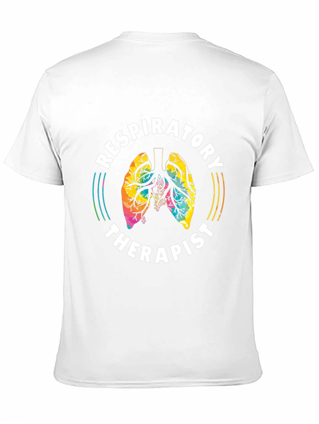 Respiratory Therapist Tie Dye Lungs Graphic T-Shirt