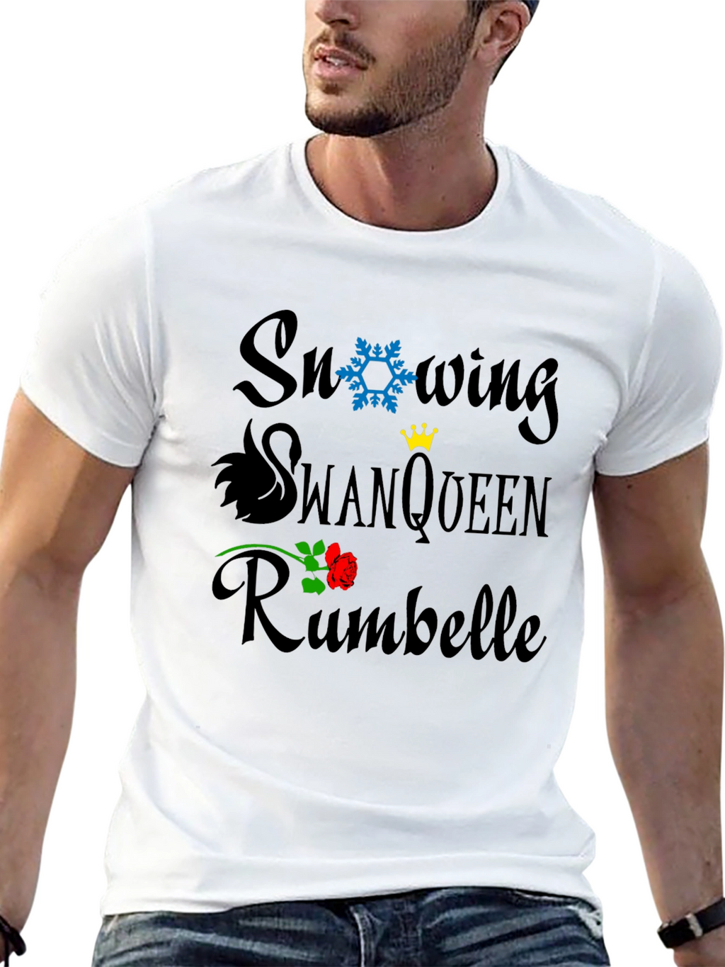 Snowing SwanQueen Rumbelle Graphic T-Shirt