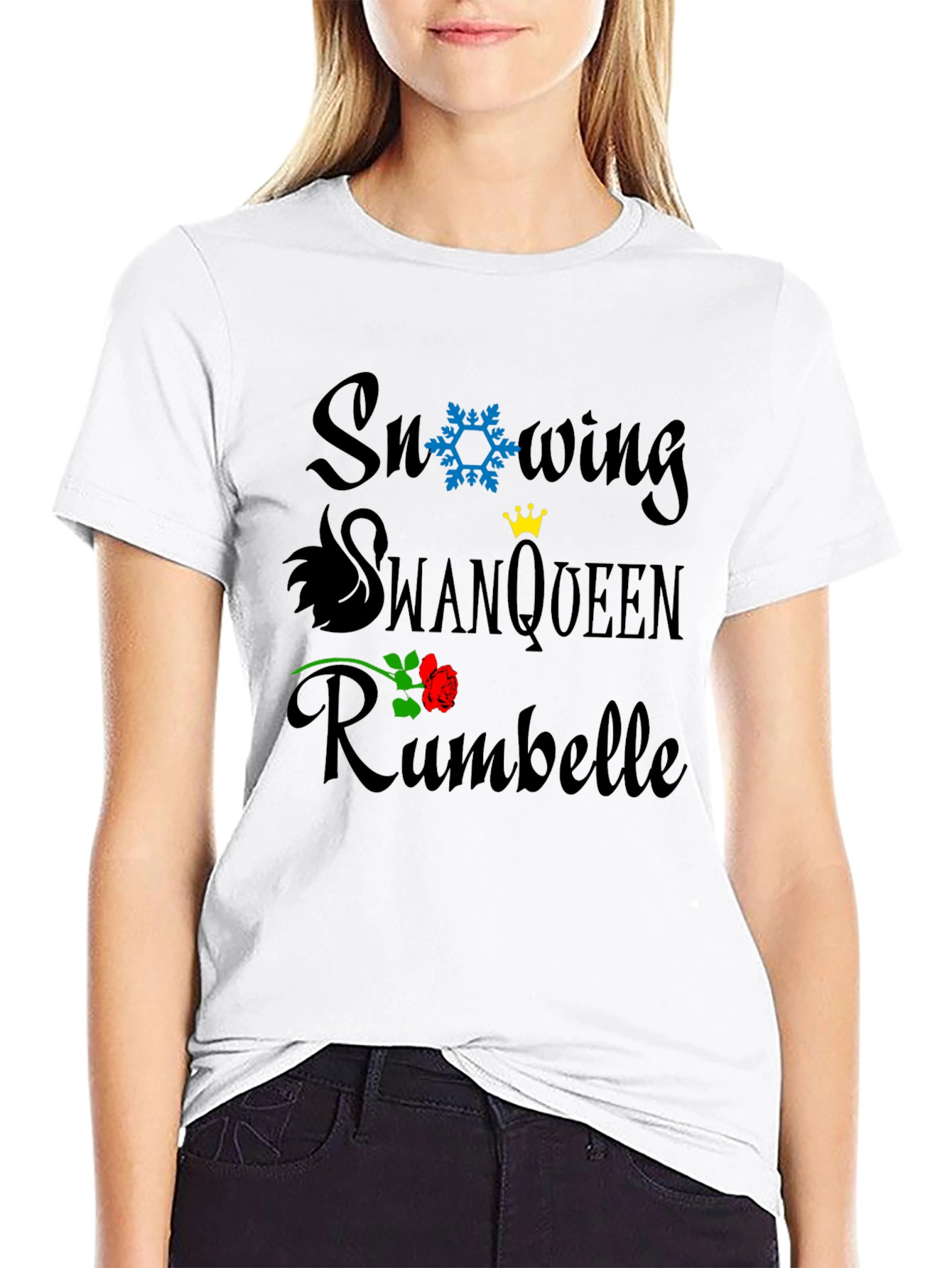 Snowing SwanQueen Rumbelle Graphic T-Shirt