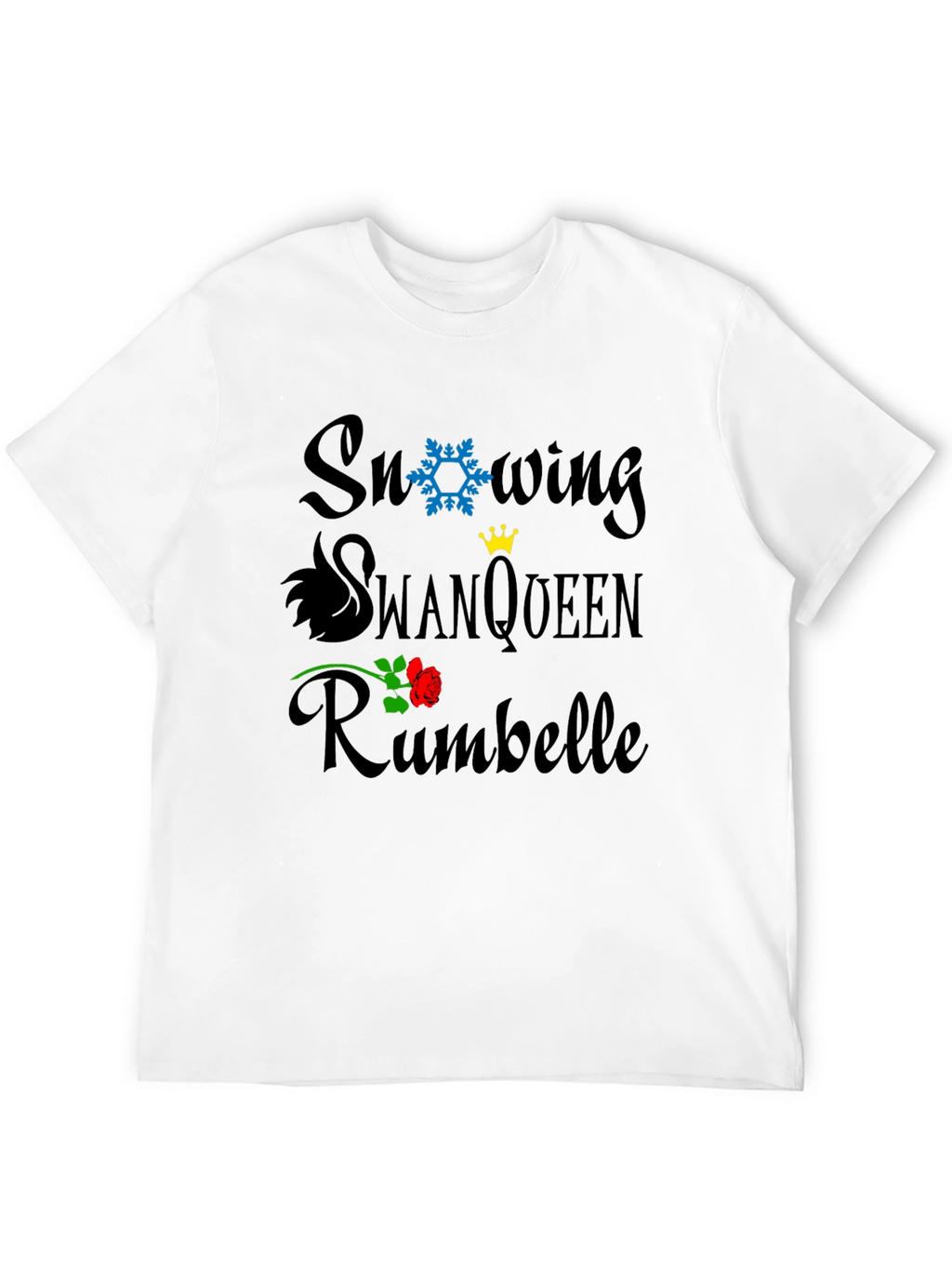 Snowing SwanQueen Rumbelle Graphic T-Shirt