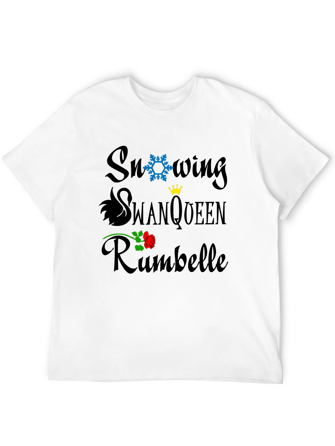 Snowing SwanQueen Rumbelle Graphic T-Shirt