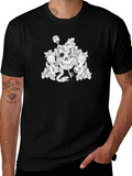 Skull & Snake Graphic Tee - Mens Black T-Shirt