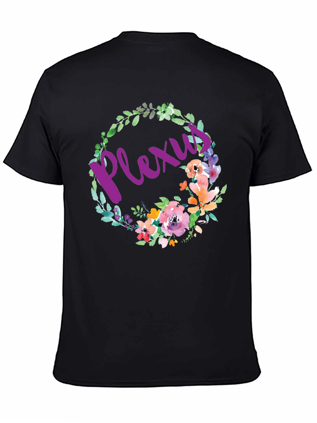 Floral Plexus Graphic Tee - Comfortable Cotton Blend