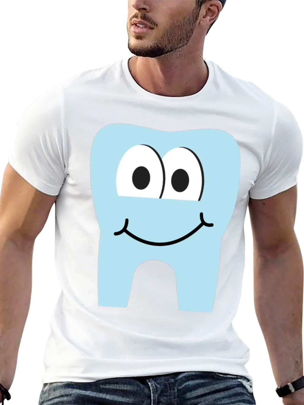 Cartoon Tooth Graphic Tee