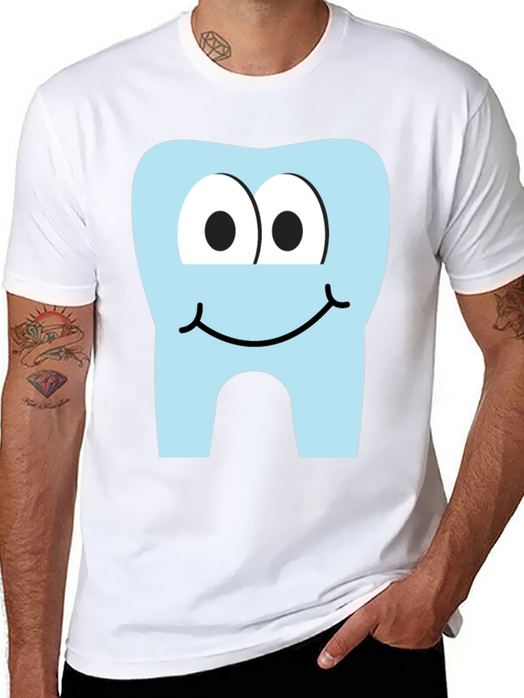Cartoon Tooth Graphic Tee